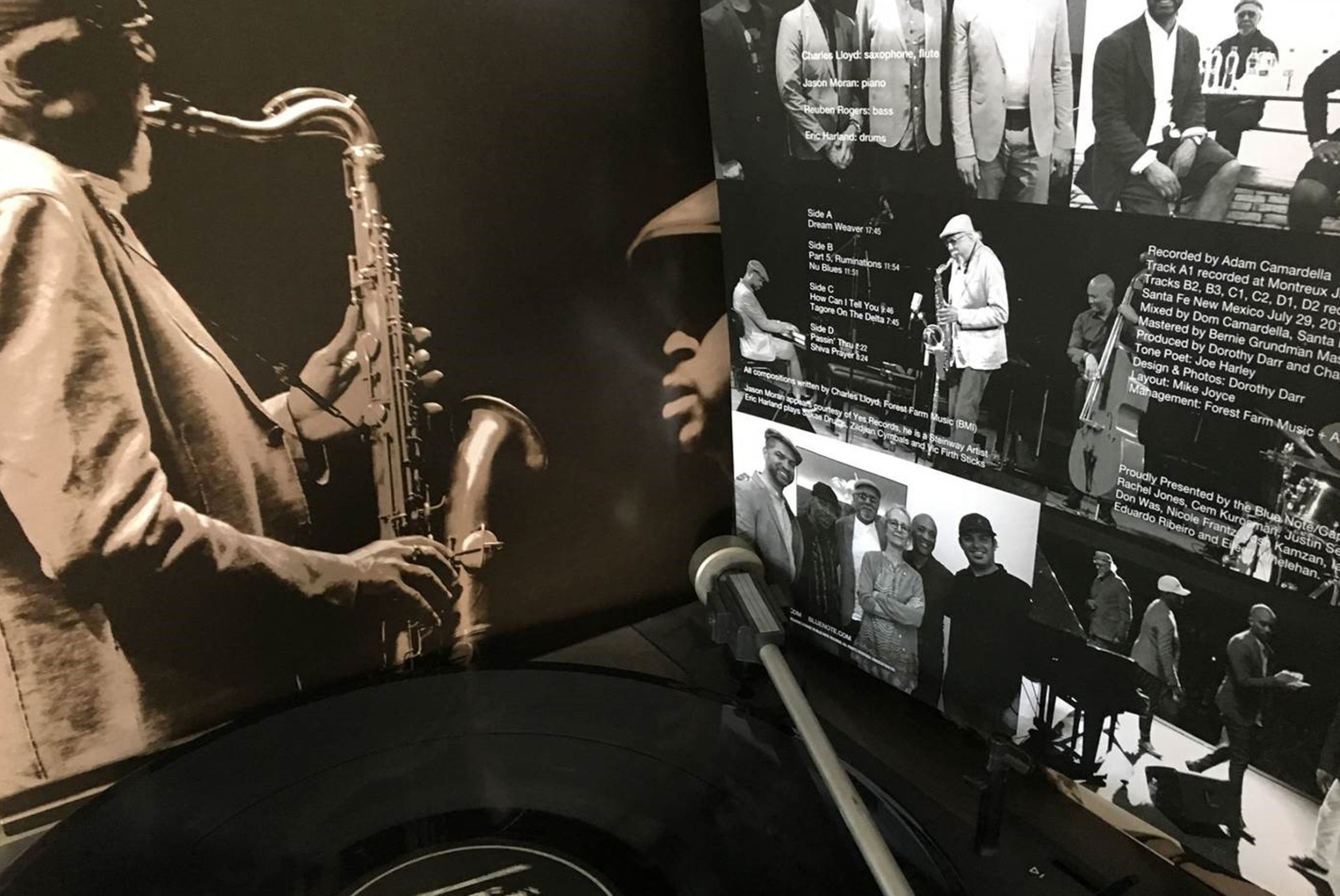 JazzEcho Plattenteller mit Charles Lloyd