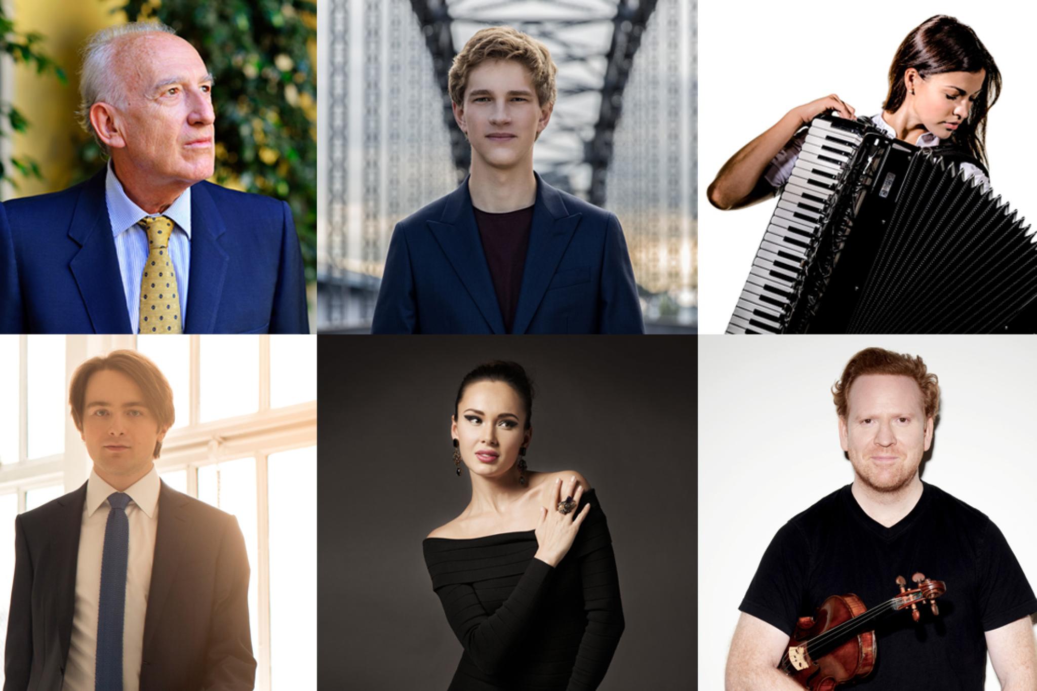 Maurizio Pollini, Jan Lisiecki, Ksenija Sidorova, Daniil Trifonov, Aida Garifullina, Daniel Hope