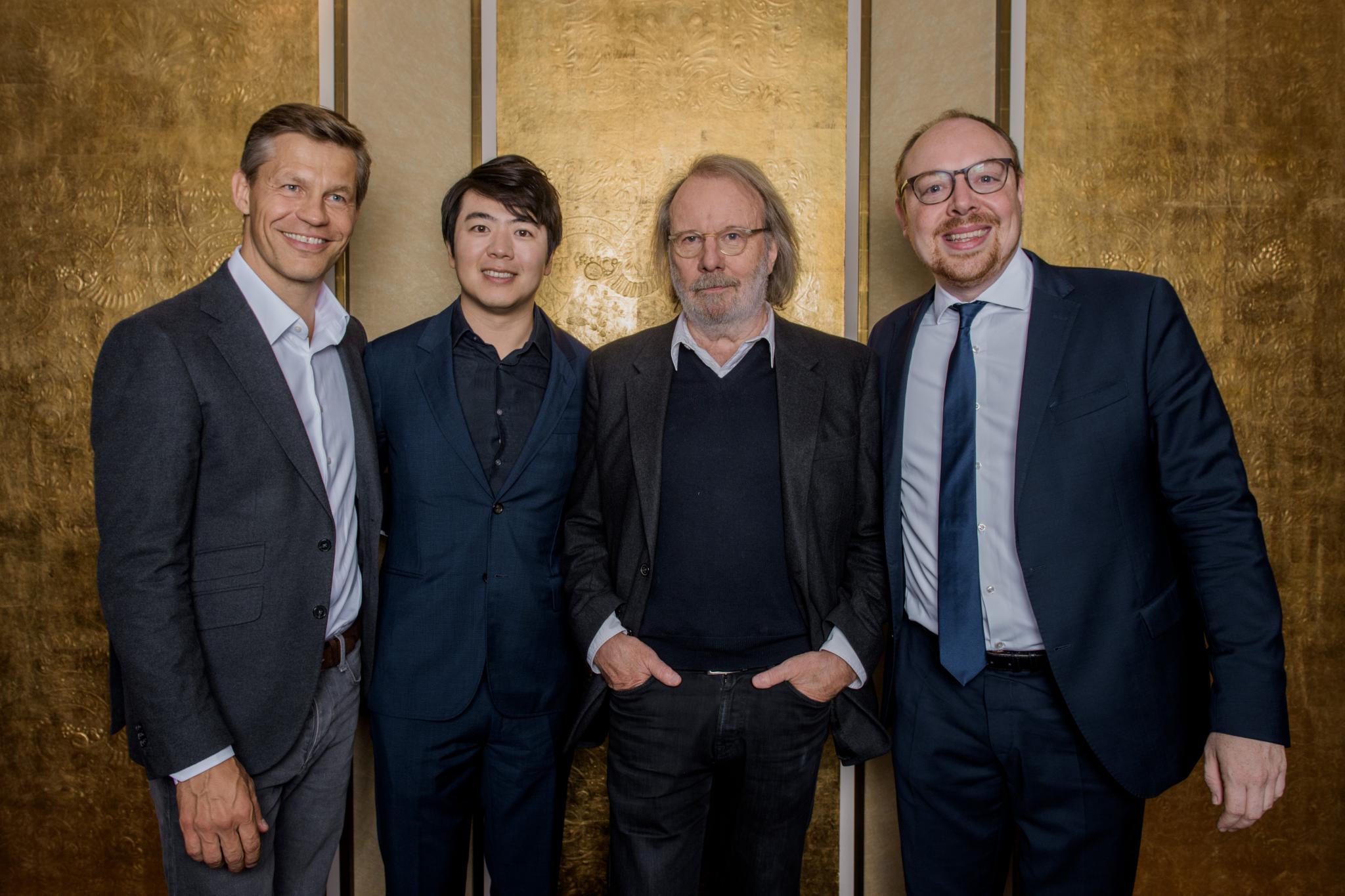 Frank Briegmann, Lang Lang, Benny Andersson, Clemens Trautmann