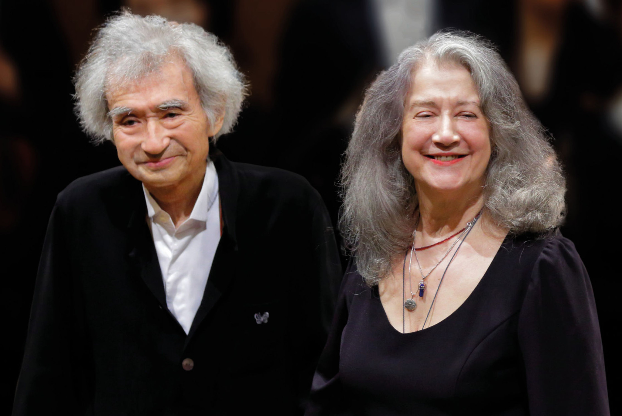Seiji Ozawa und Martha Argerich