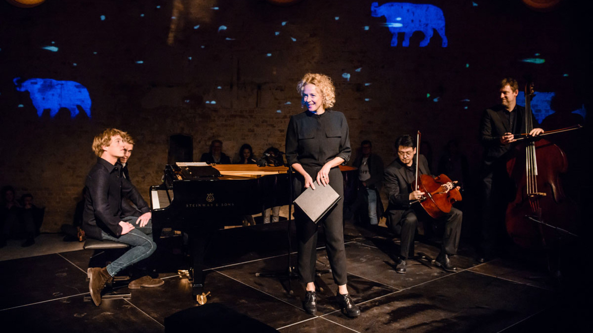 Katja Riemann und Lucas & Arthur Jussen