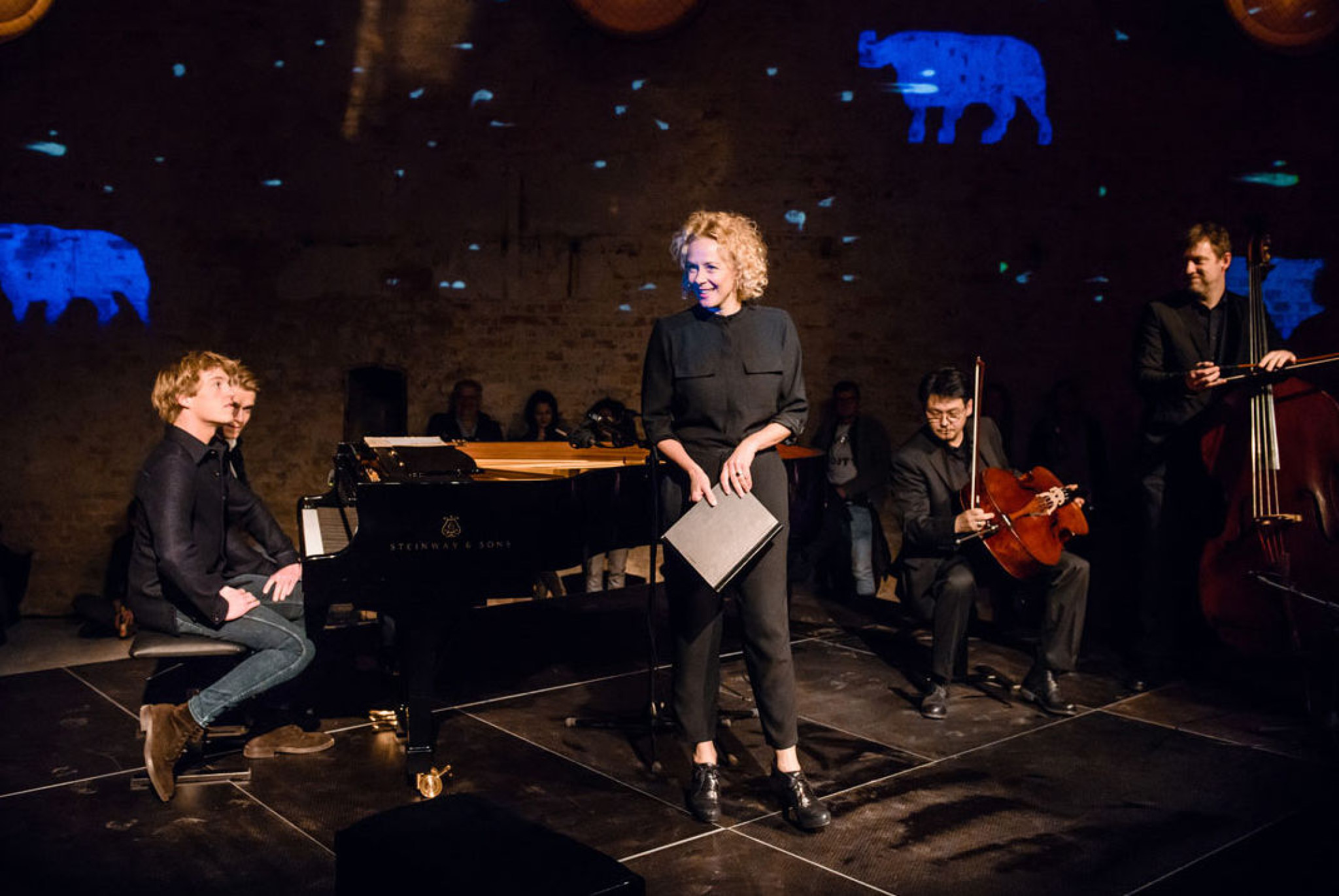 Katja Riemann und Lucas & Arthur Jussen