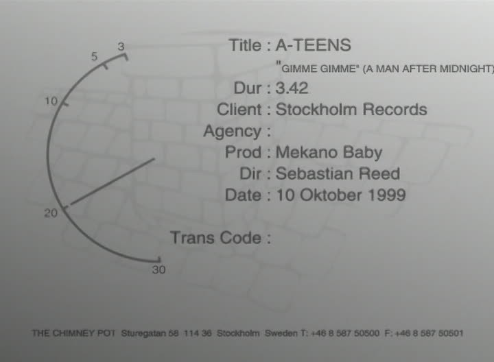 Gimme Gimme Gimme A Man After Midnight