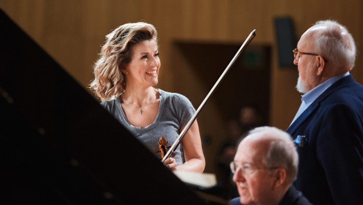 Krzysztof Penderecki, Anne-Sophie Mutter und Lambert Orkis