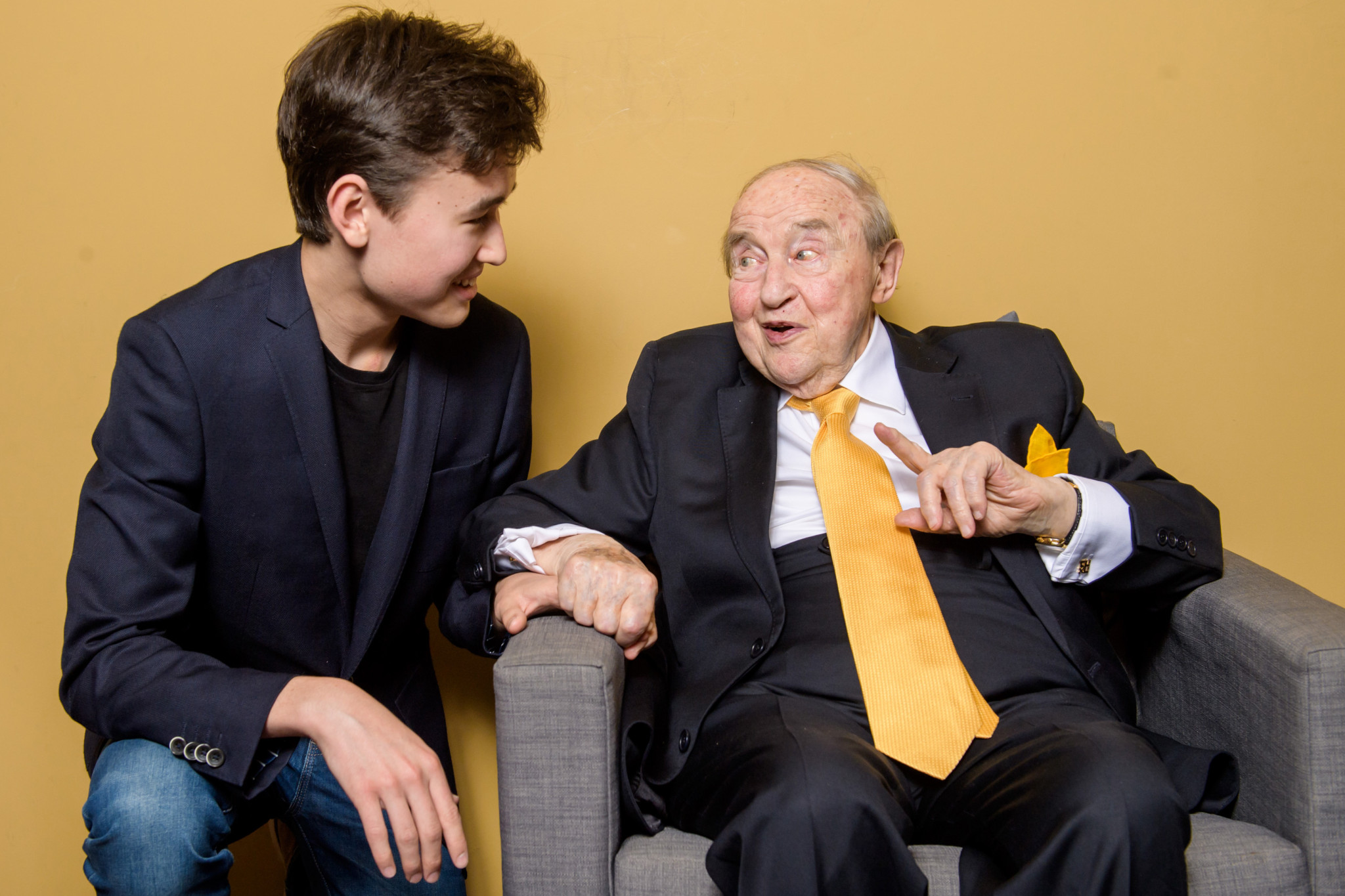 Daniel Lozakovich und Menahem Pressler