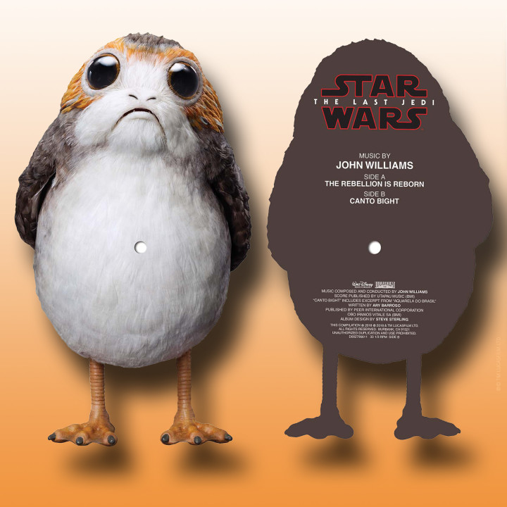 Star Wars Porg Picture Disc Cover