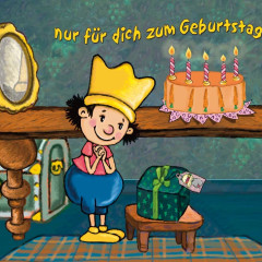 Der kleine König geburtstagspostkarte 2