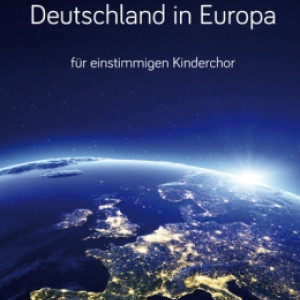 Deutschland in Europa für einstimmigen Kinderchor