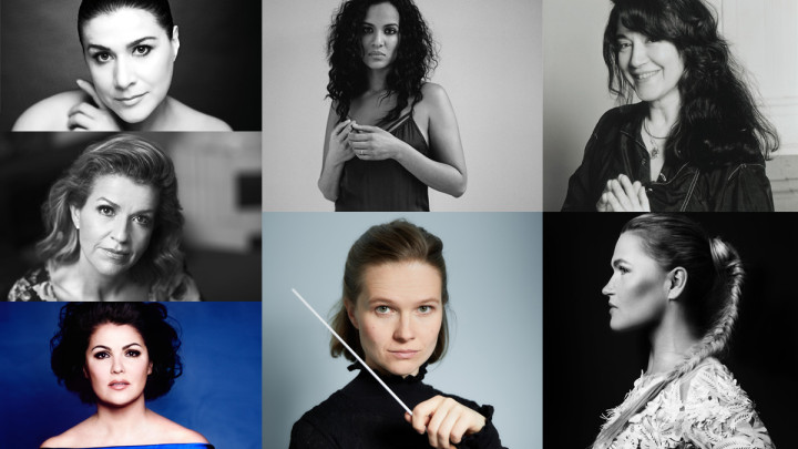 Cecilia Bartoli, Anne-Sophie Mutter, Anna Netrebko, Anoushka Shankar, Mirga Gražinytė-Tyla, Martha Argerich, Mari Samuelsen