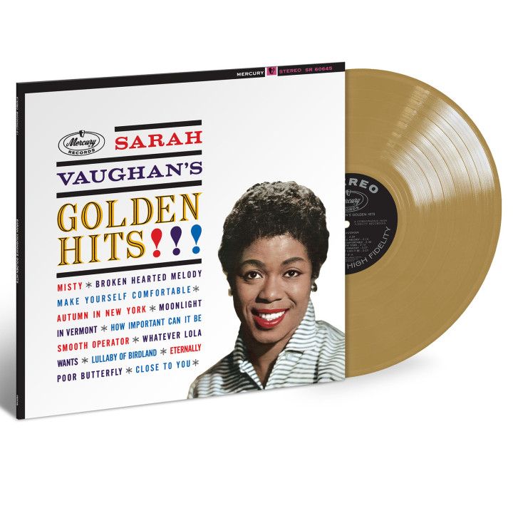 Sarah Vaughan Golden Hits LP Gold