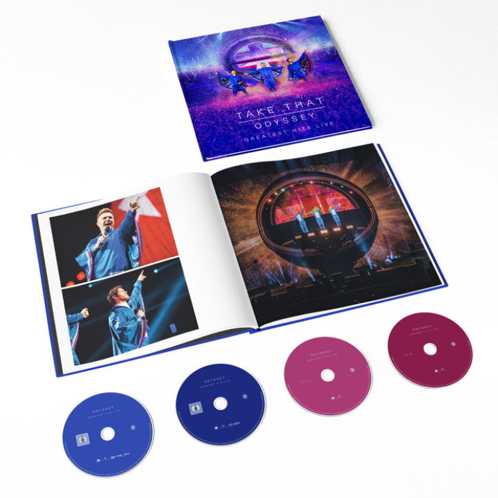 Take That Odyssey Greatest Hits Live DVD + 2CD + Blu-ray + Booklet