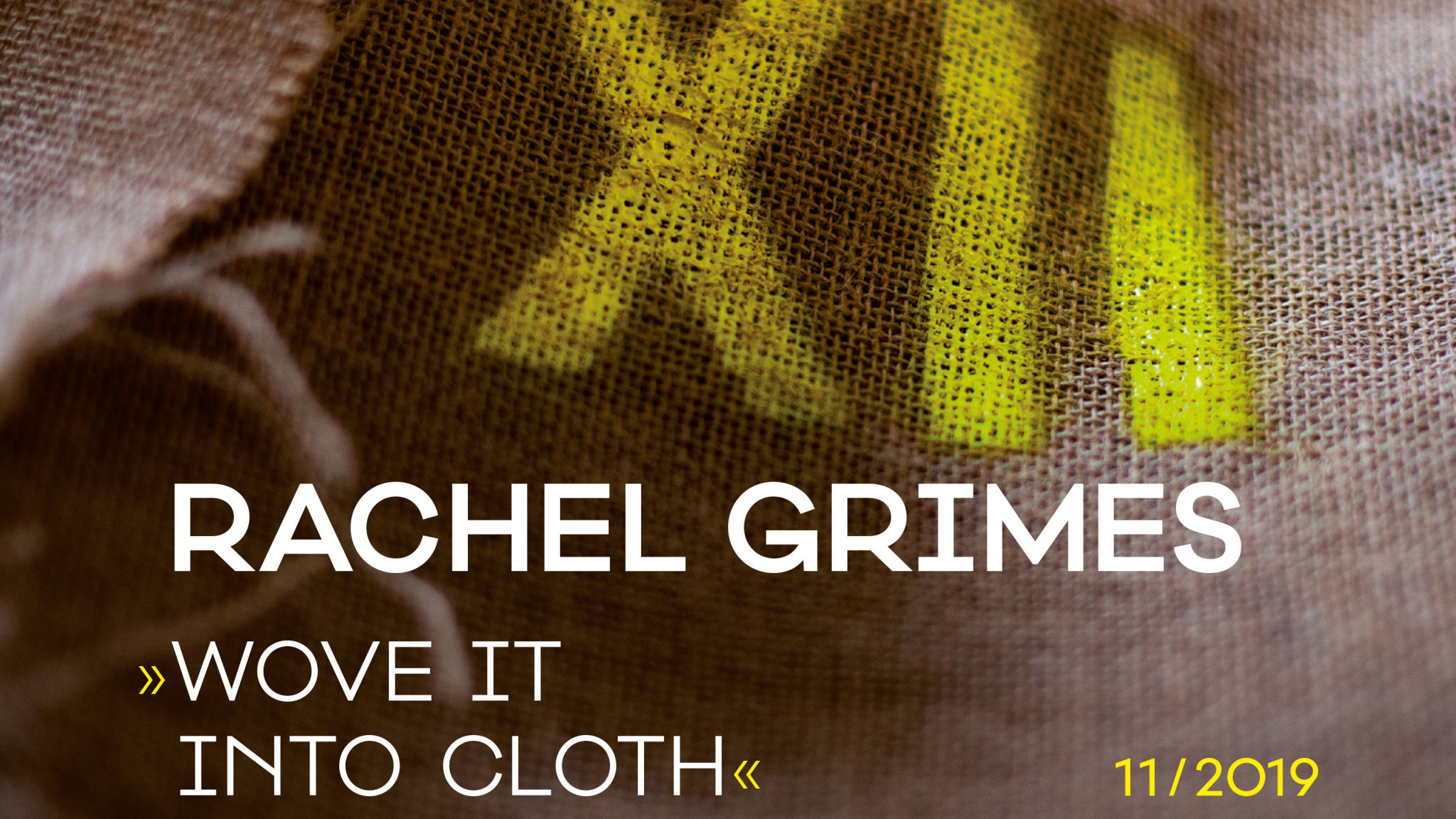 Bilder eines Lebens - Rachel Grimes' "Wove It Into Cloth"