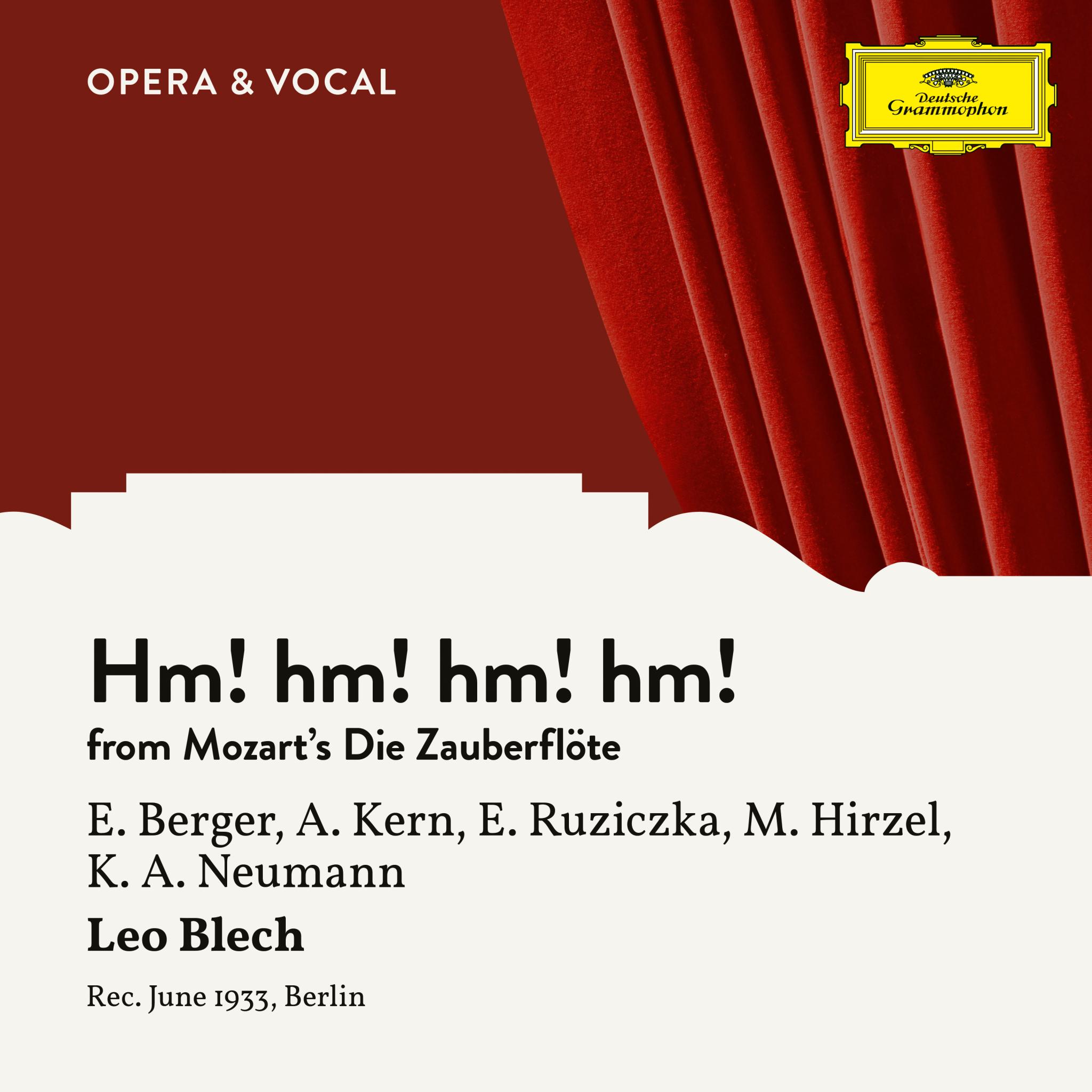 Mozart: Die Zauberflöte, K. 620: Hm! hm! hm! hm!