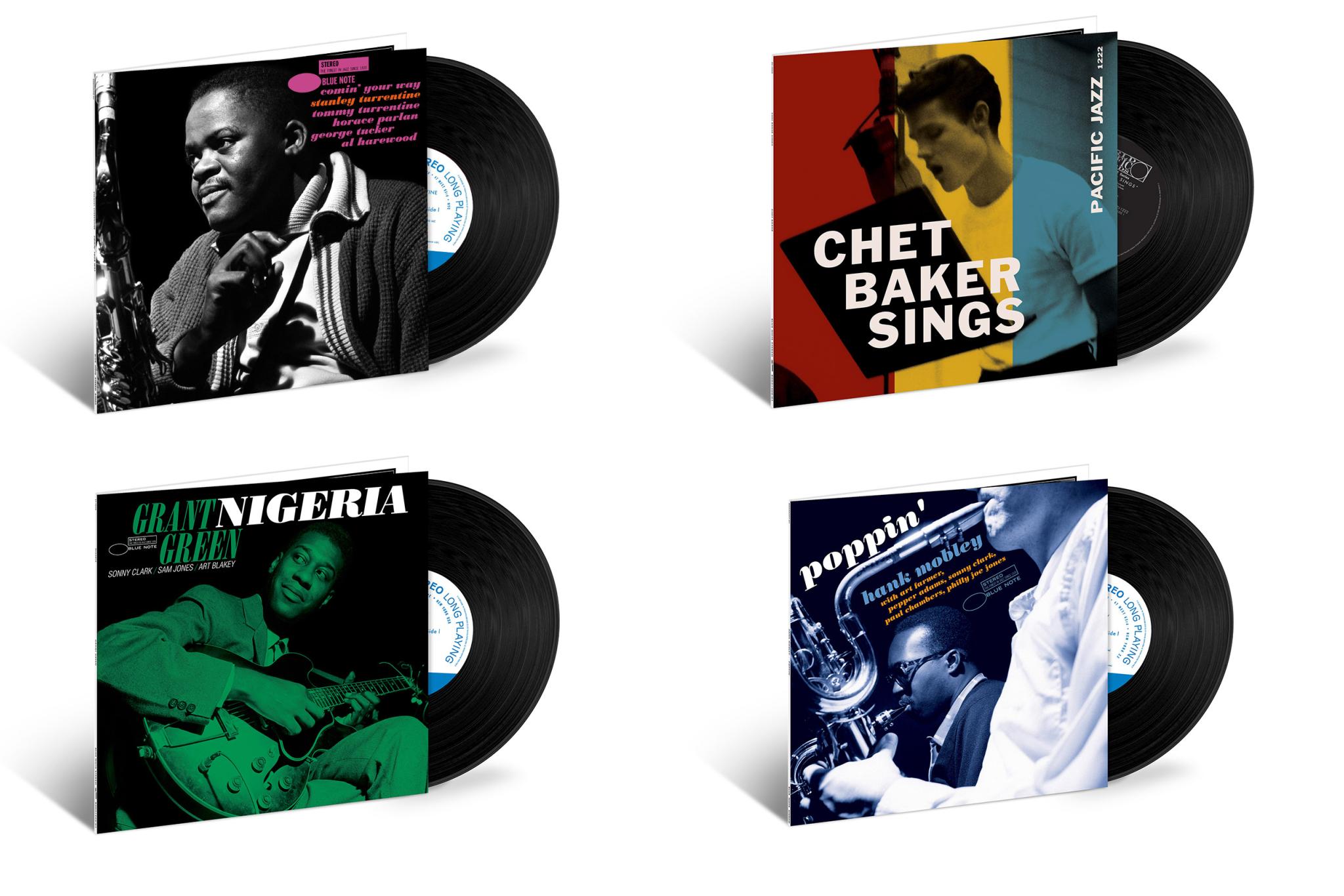 Blue Note Tone Poet Vinyl: Stanley Turrentine "Comin' Your Way" - Chet Baker "Chet Baker Sings" - Grant Green  "Nigeria" - Hank Mobley "Poppin'"