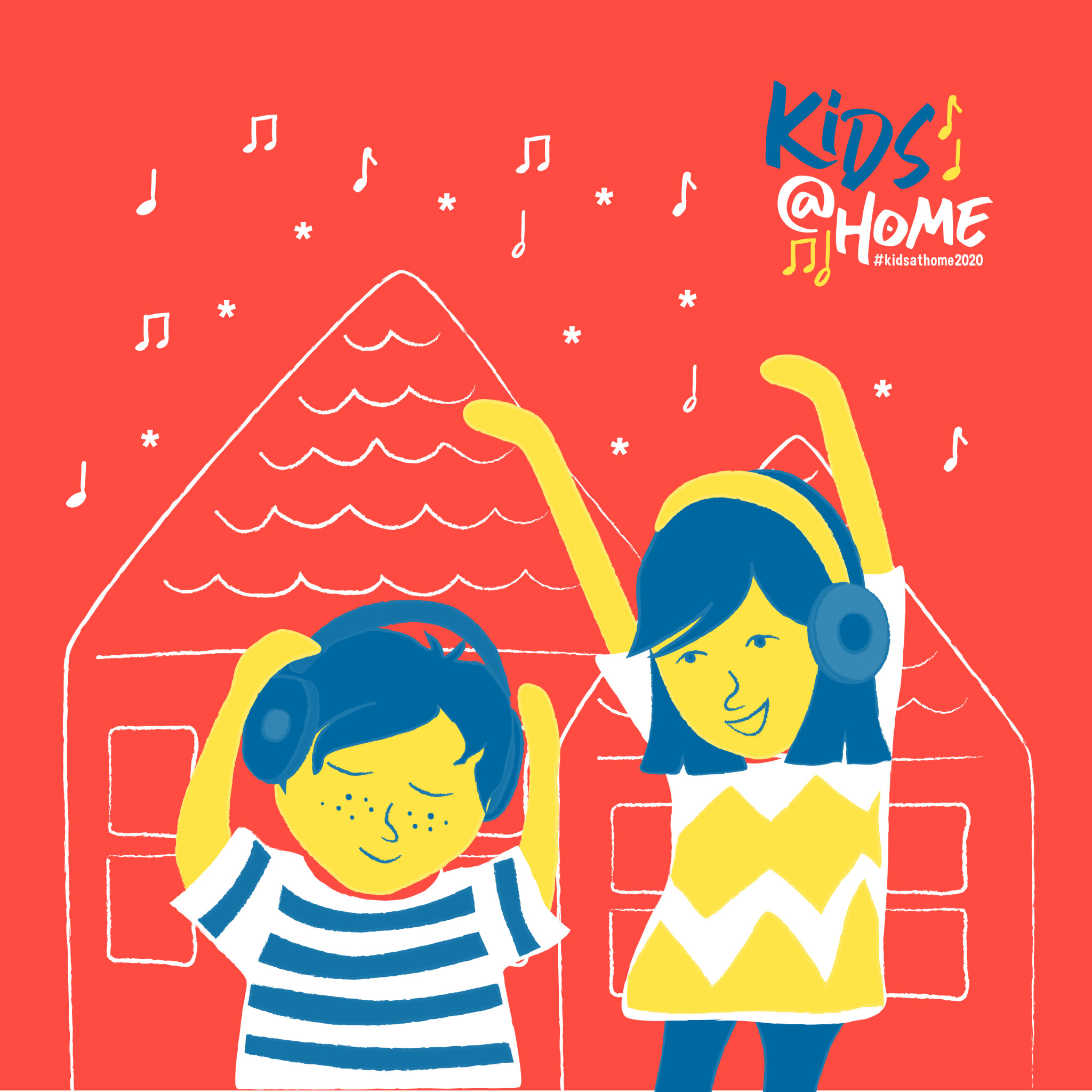 Kids at home 1x1 banner