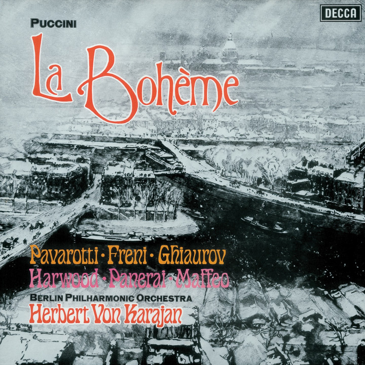 PUCCINI La Bohème / Freni, Pavarotti, Karajan Cover