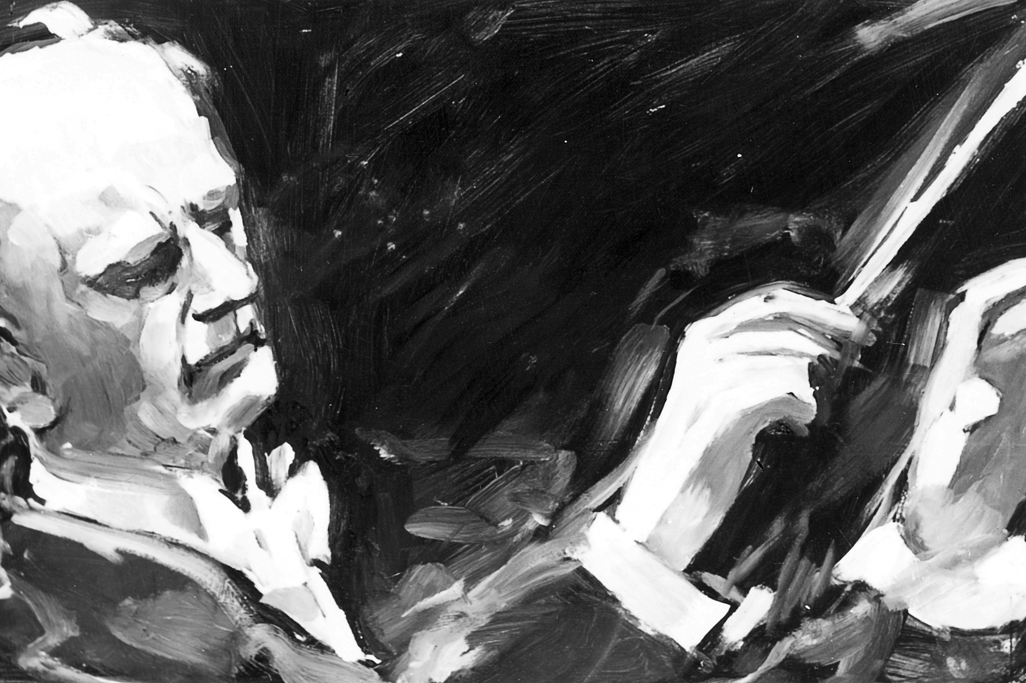 Wilhelm Furtwängler, Painting by Lothar Oppermann