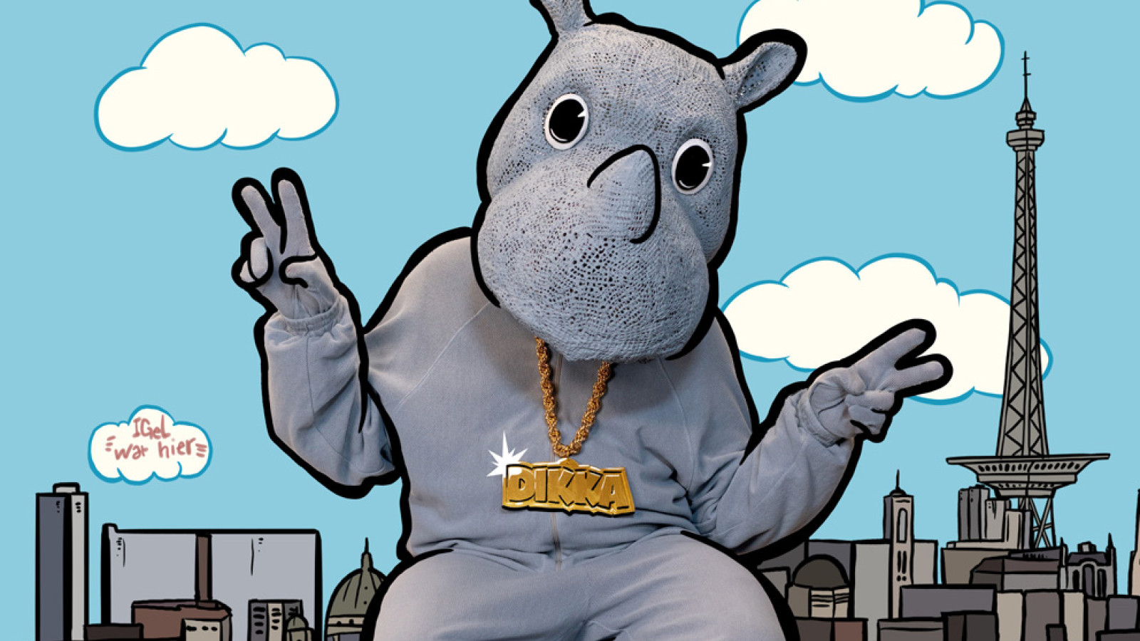Hier kommt DIKKA – das rappende Rhinozeros mit seiner ersten Single "Kann ich allein"