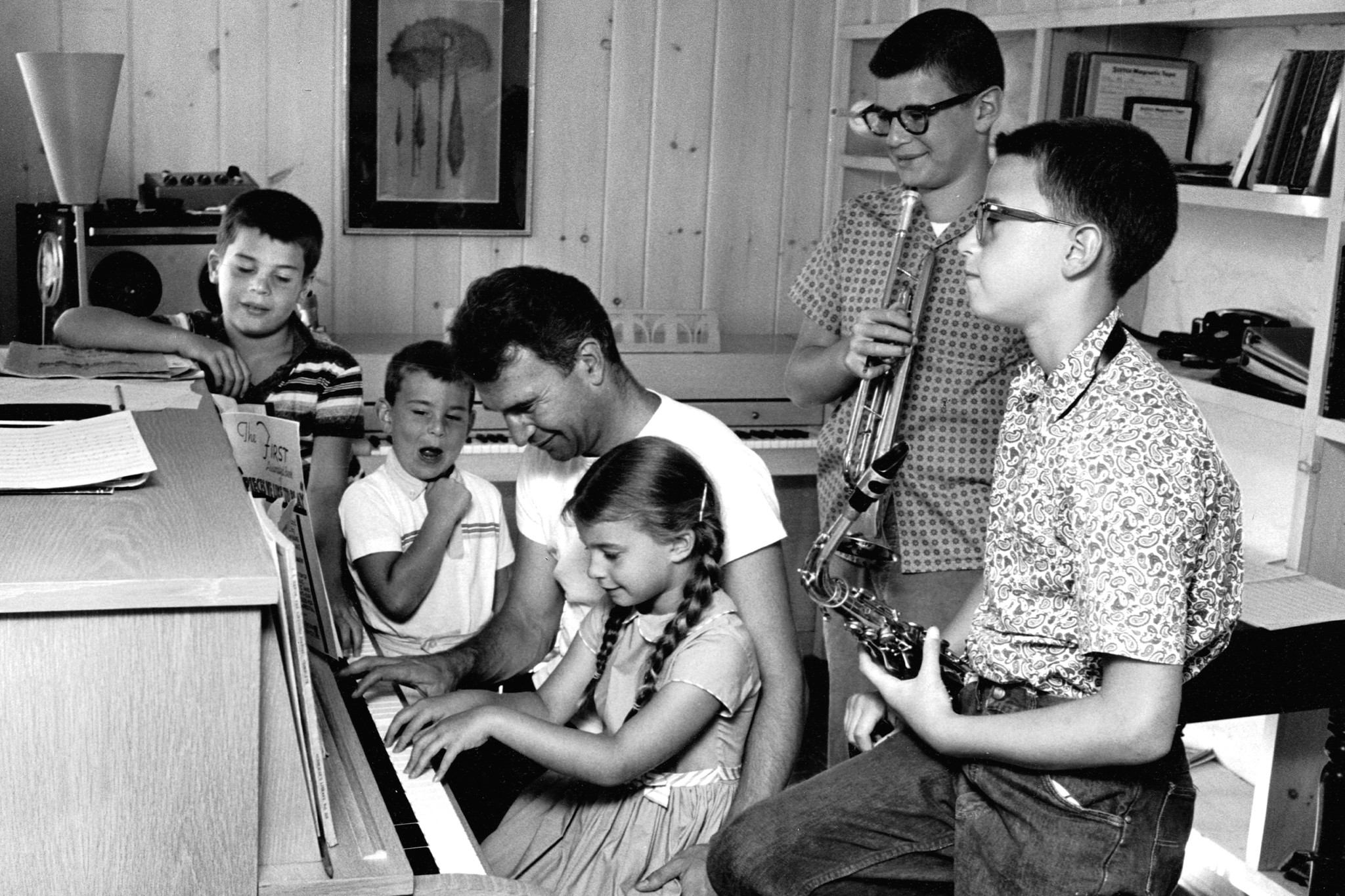 Dave Brubeck mit Familie