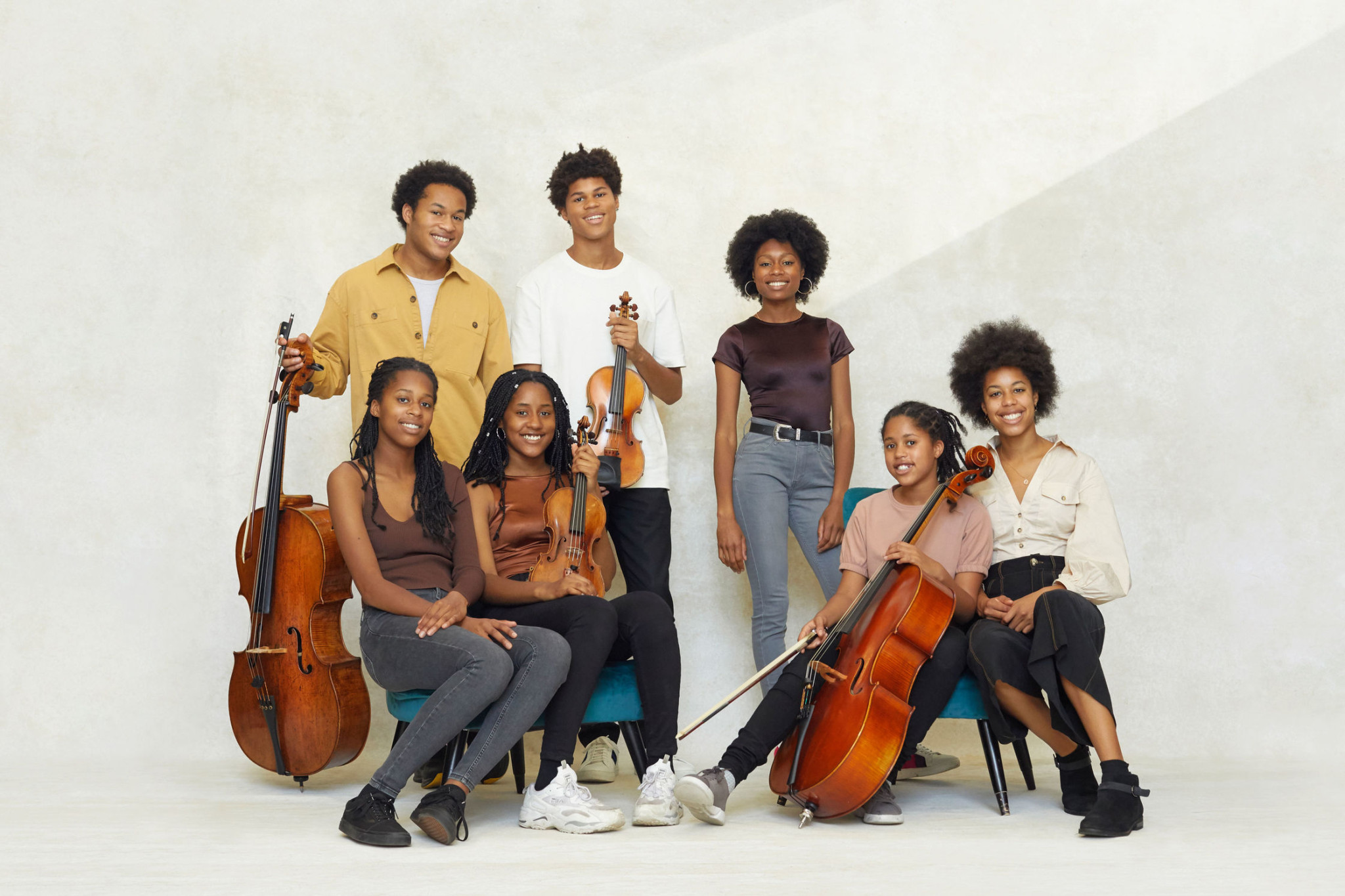 Sheku Kanneh-Mason, Isata Kanneh-Mason, Braimah, Konya, Jeneba, Aminata und Mariatu Kanneh-Mason