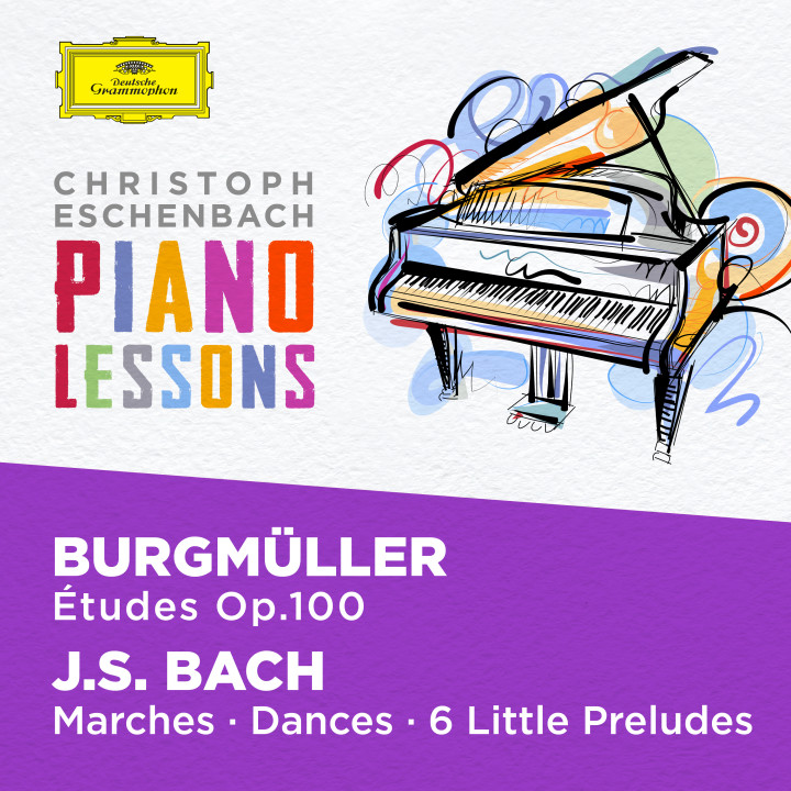 Eschenbach - Piano Lessons - Burgmüller: 25 Etudes Op. 100; Bach, J.S.: Six little Preludes, BWV 933-938, Various Piano Pieces Cover