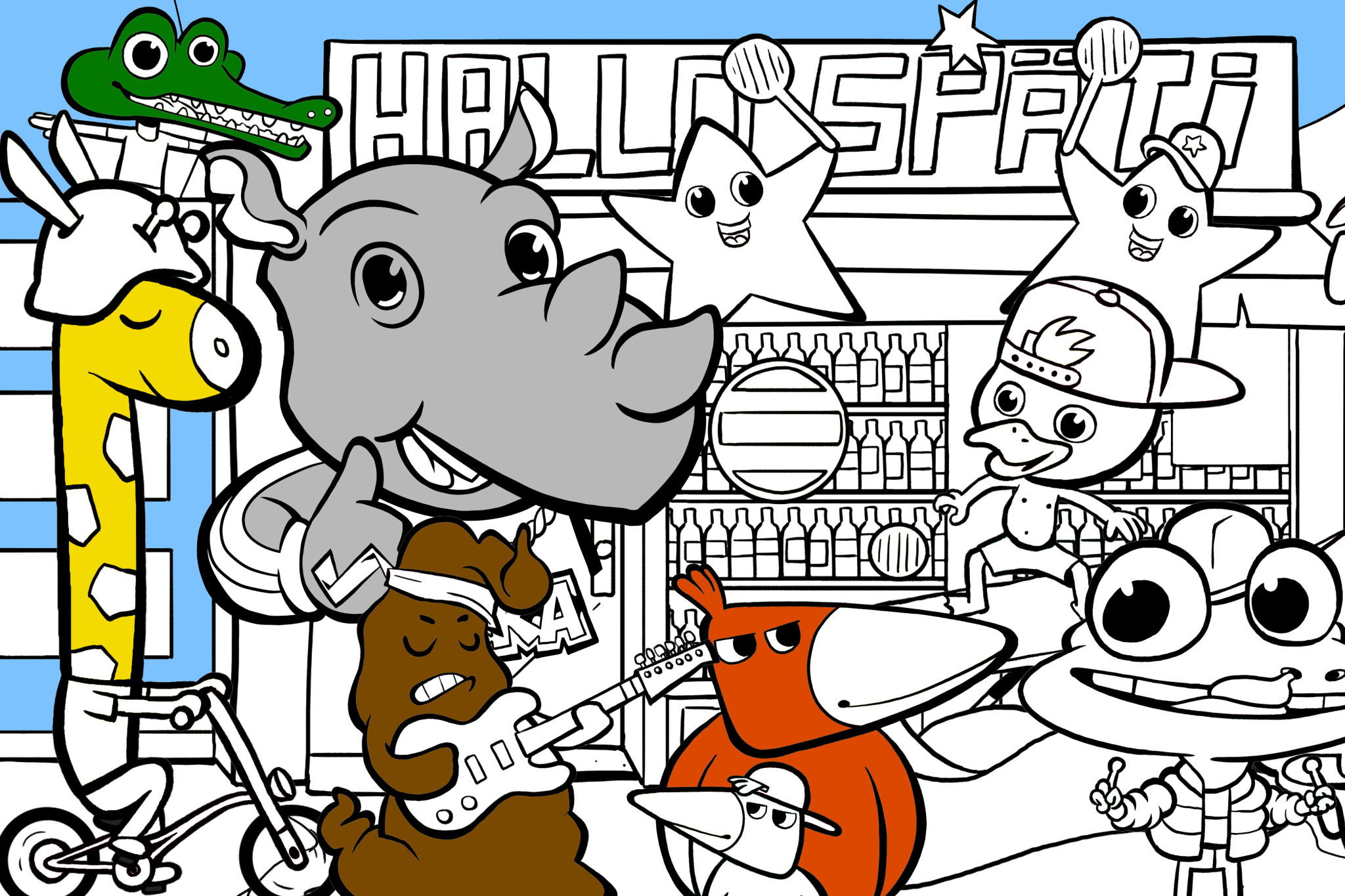 DIKKA Ausmalbild Zum Ausdrucken Karussell Musik Und H rspiele F r DIKKA Ausmalbild Zum Ausdrucken Karussell Musik Und H rspiele F r