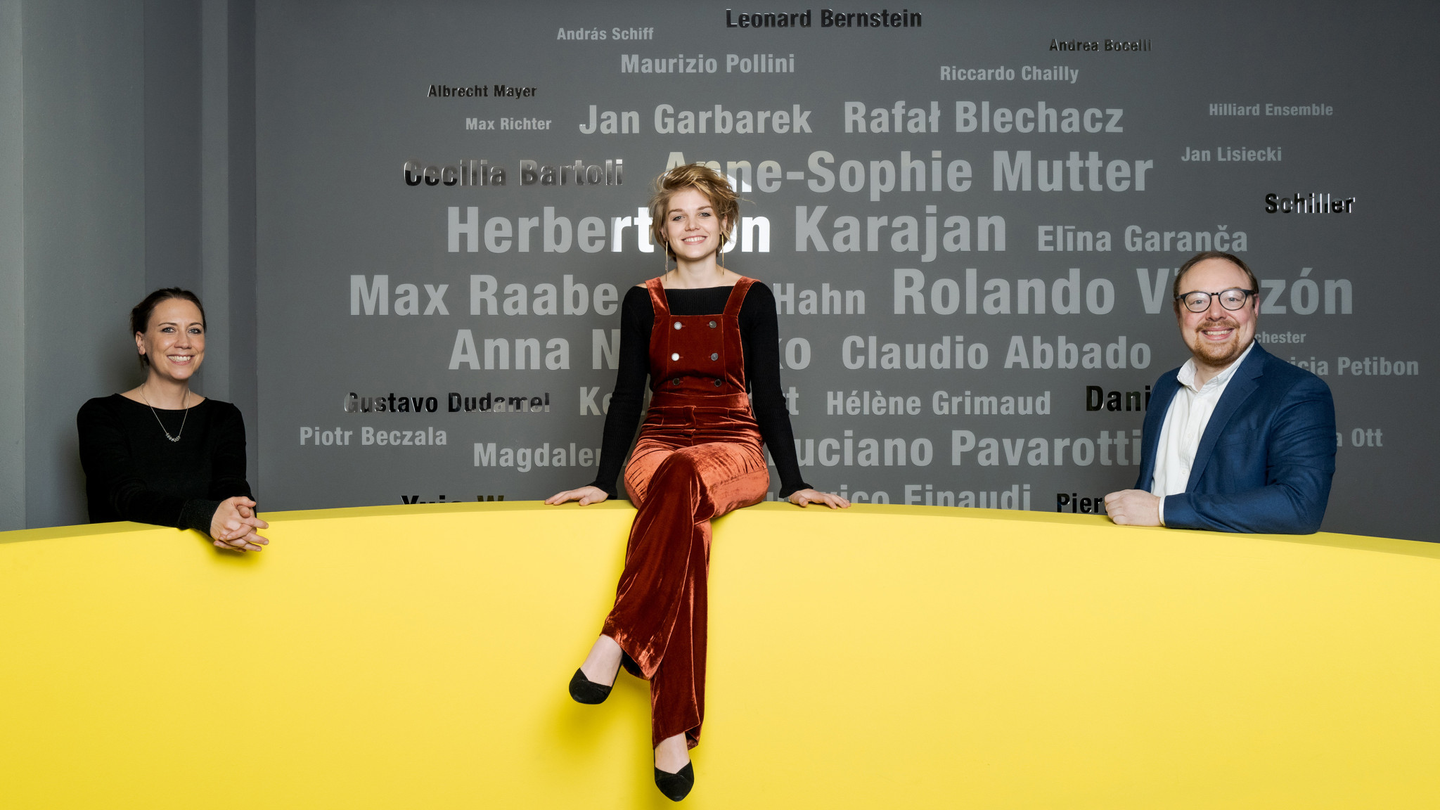 Angelika Meissner,  Director Classical, Artists & Repertoire, Magdalena Hoffmann, Dr Clemens Trautmann, President Deutsche Grammophon