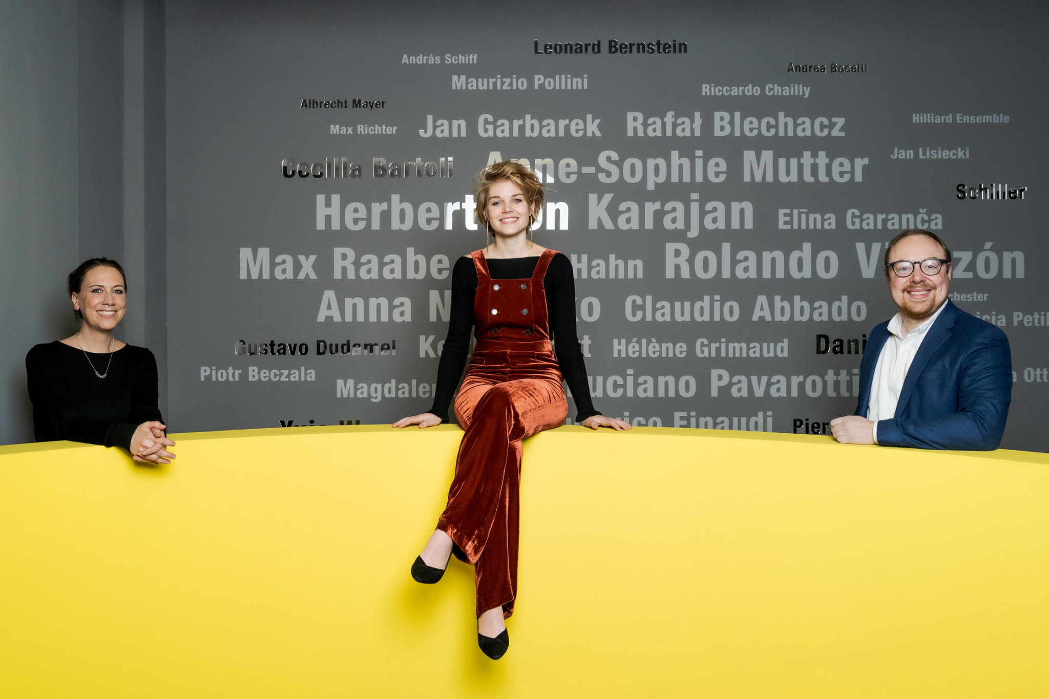 Angelika Meissner,  Director Classical, Artists & Repertoire, Magdalena Hoffmann, Dr Clemens Trautmann, President Deutsche Grammophon