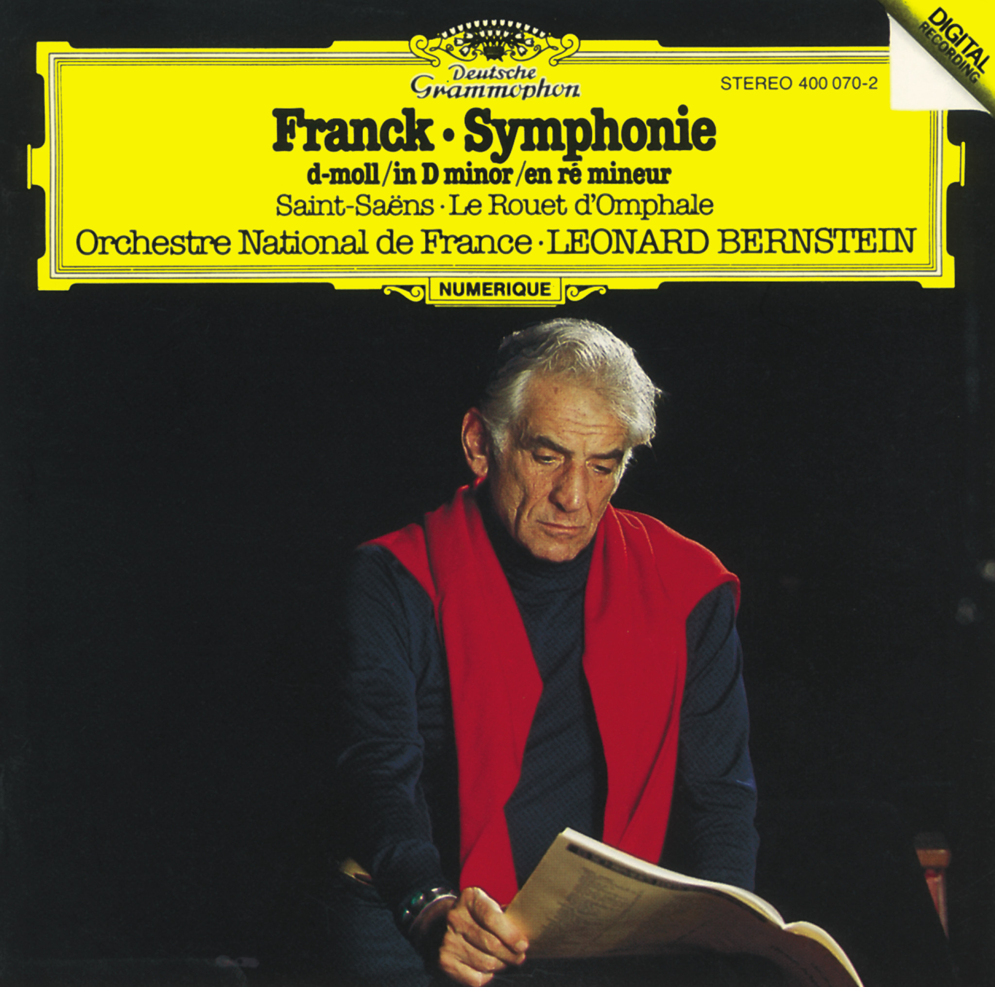 Bernstein - Franck: Symphony in D minor / Saint-Saens: Le Rouet d'Omphale Cover