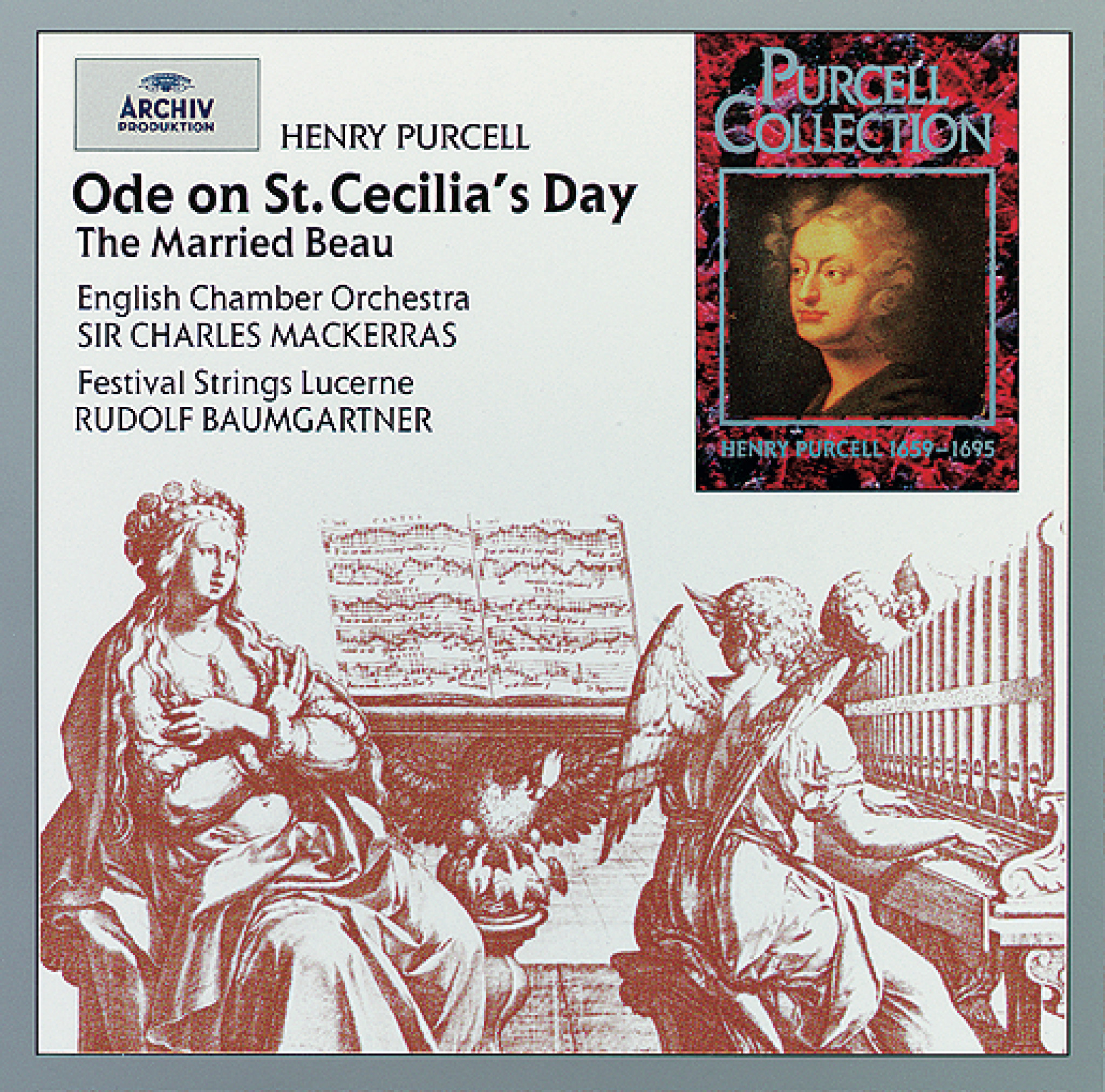 Mackerras - Purcell: Ode on St. Cecilia's Day; The Married Beau Cover