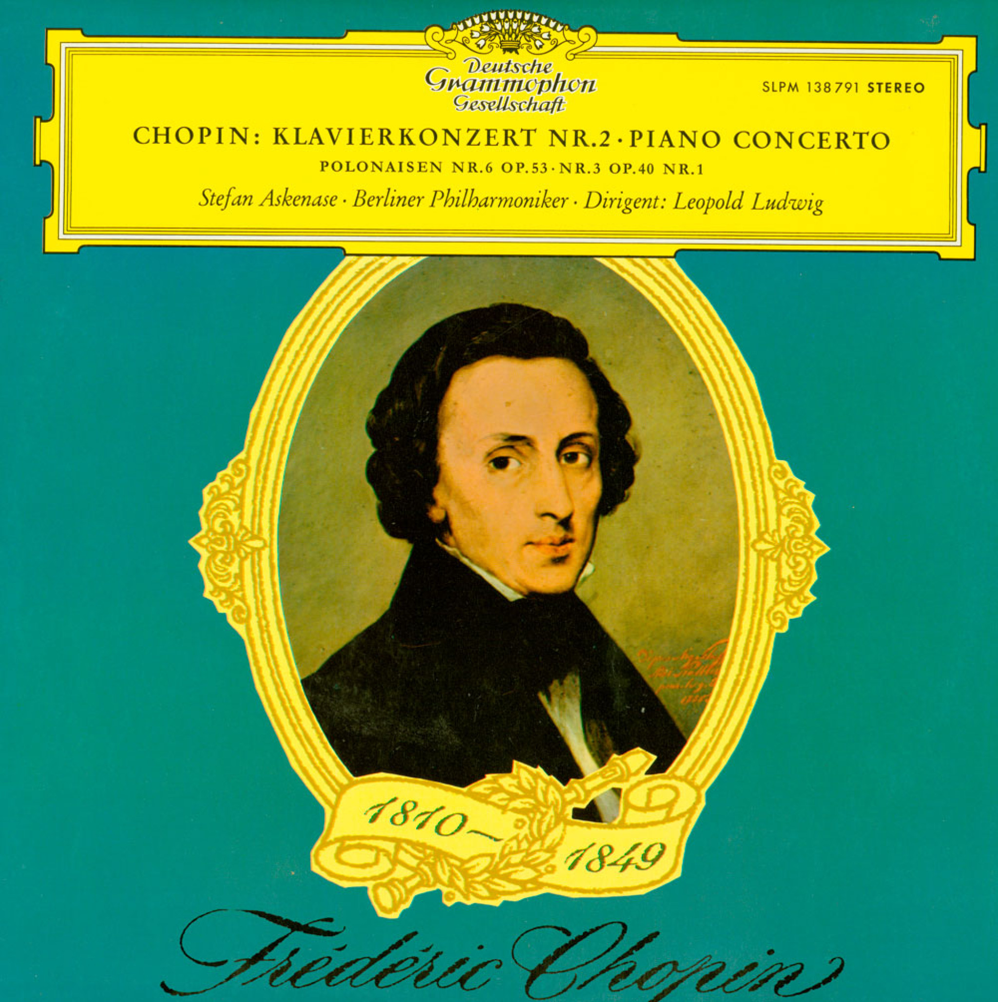 Askenase - Chopin: Konzert für Klavier und Orchester Nr.2 f-moll op.21 / Polonaisen Nr.6 op.53 & Nr. 3 op. 40 Nr.1