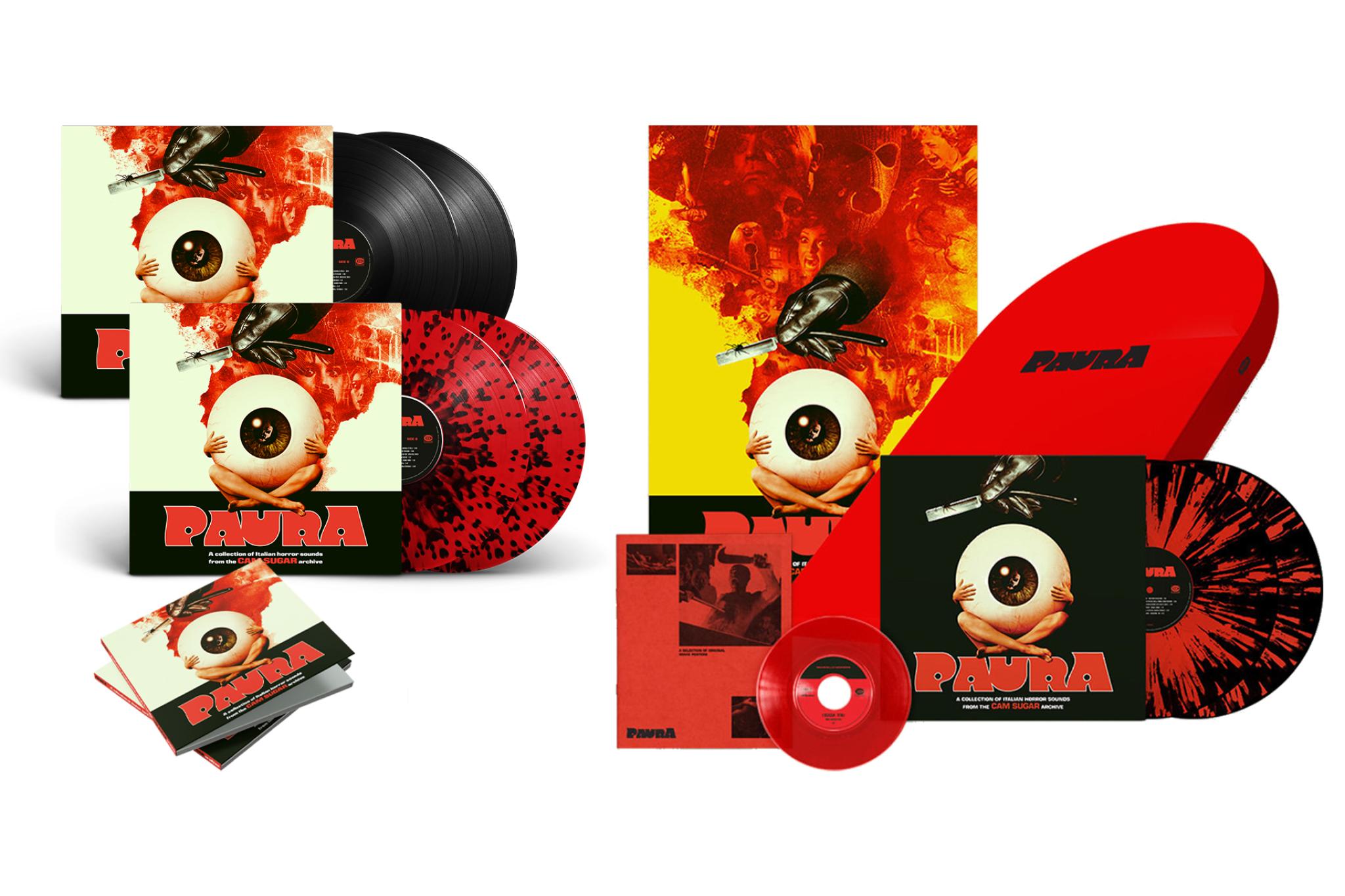 Paura - A Collection Of Italian Horror Sounds:  2LP / Exclusive Limited Spatter 2LP / CD / Exclusive Limited Tombstone Boxset