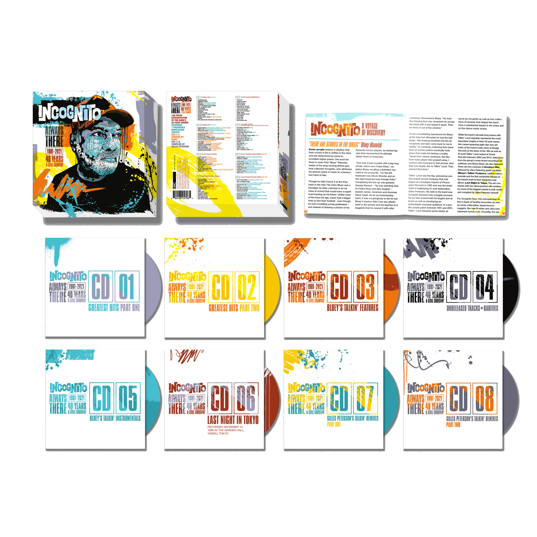  Incognito: Always There 1981–2021 (40 Years & Still Groovin’) (8CD Box-Set)