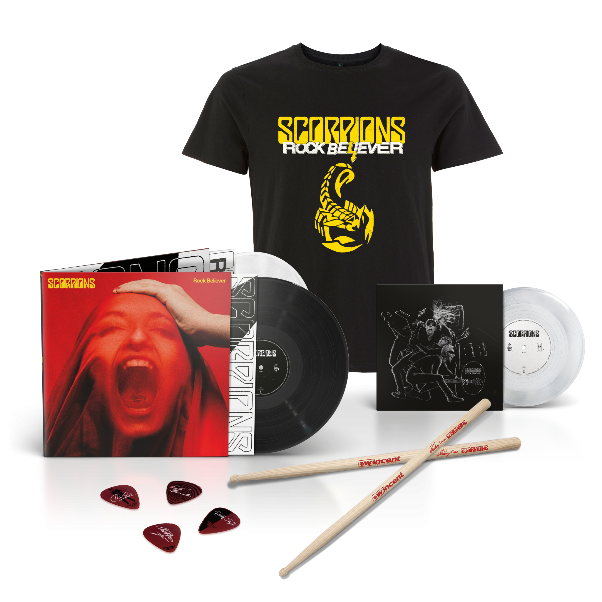 SUPERBUNDLE 2LP SCHWARZ / WEISS + SCORPIONS SHIRT