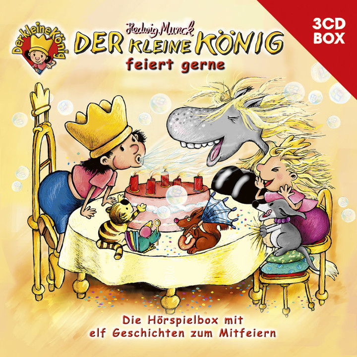 Der kleine König 3-CD Hörspielbox, Vol. 2 – Der kleine König feiert gerne