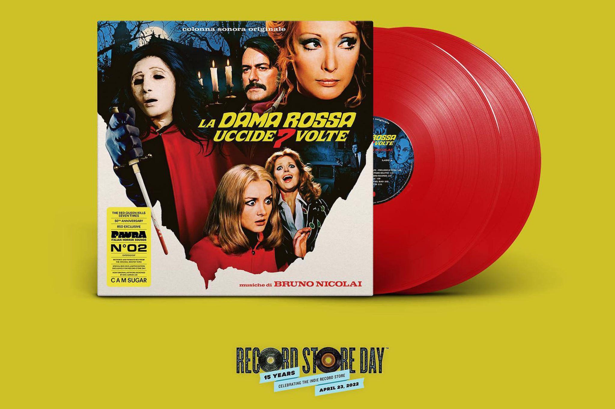 Record Store Day 23. April 2022: Bruno Nicolai - La dama rossa uccide sette volte
