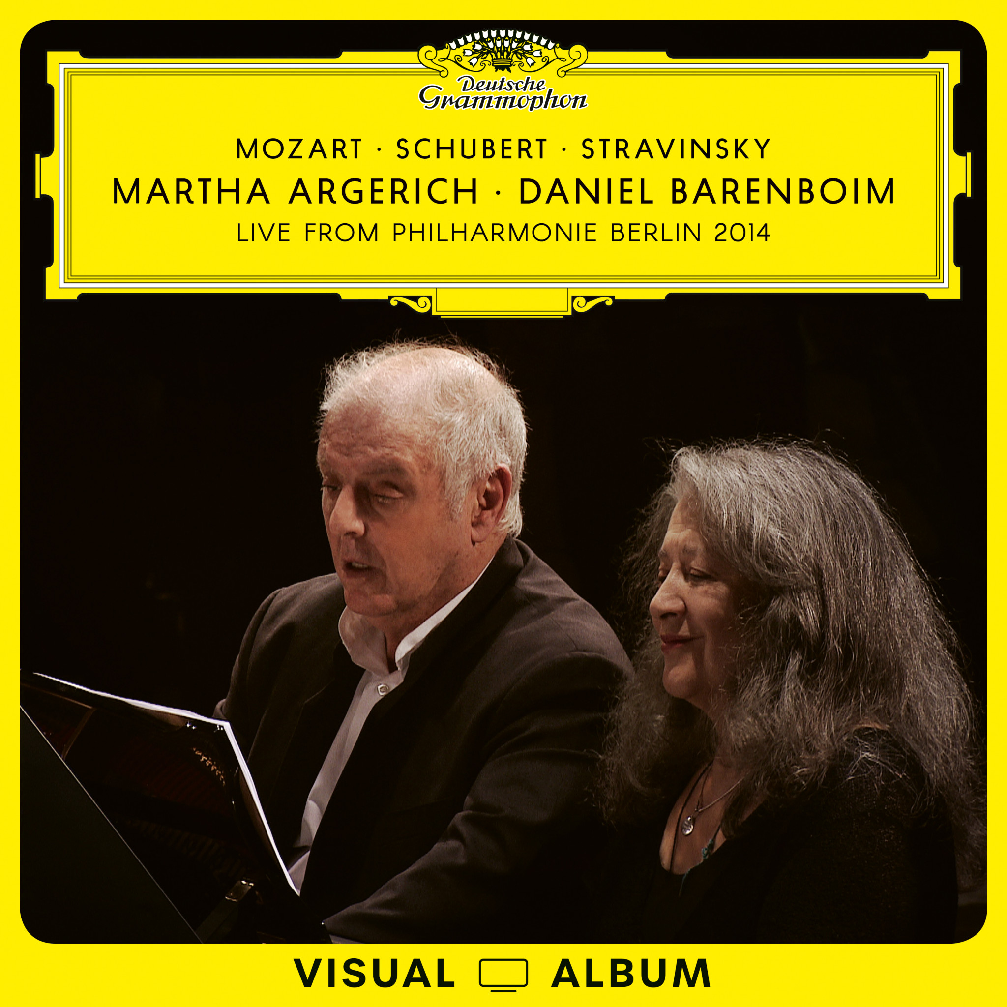 Martha Argerich and Daniel Barenboim - Mozart, Schubert, Stravinsky - Euroarts Visual Album Cover