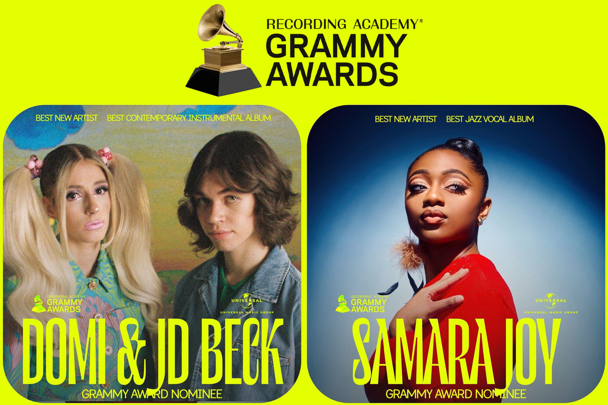 Grammy-Nominierungen für 2023 - DOMi & JD BECK vs. Samara Joy