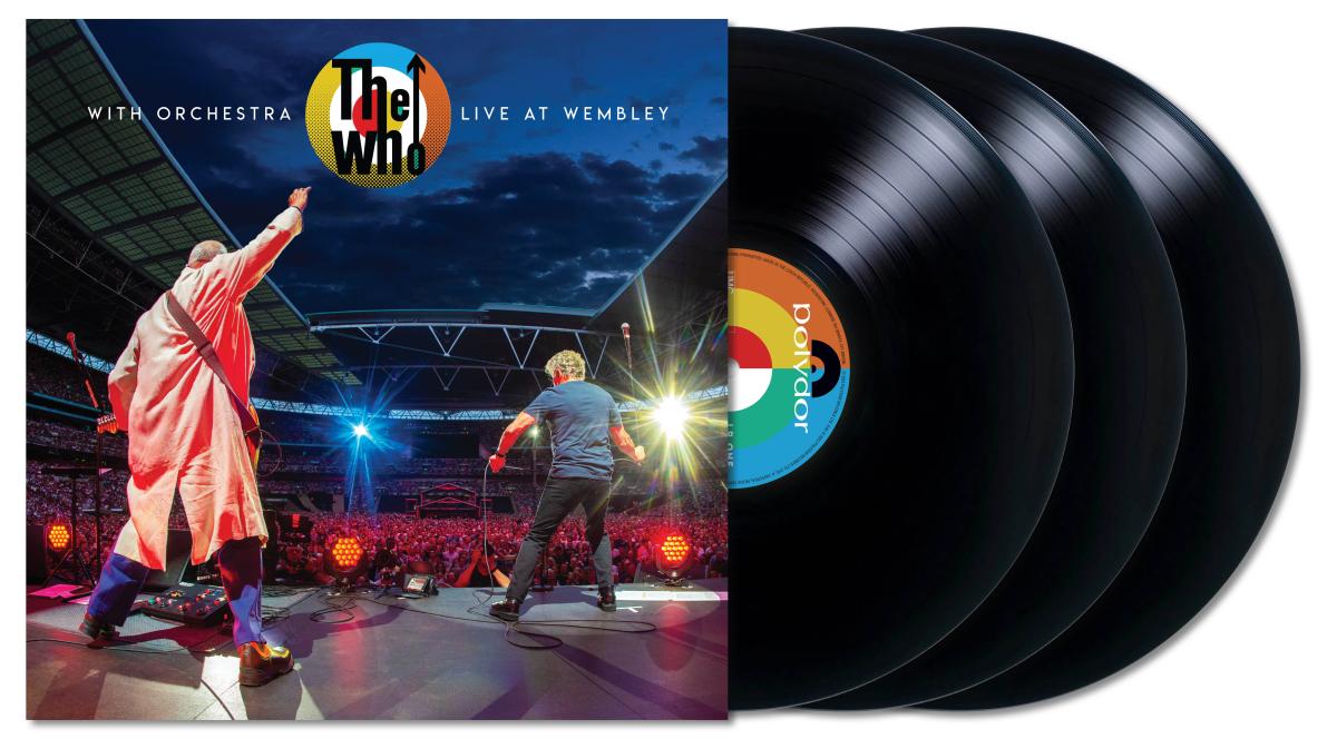 "The Who With Orchestra Live At Wembley" 3-LP Black Expanded Packshot (2023)