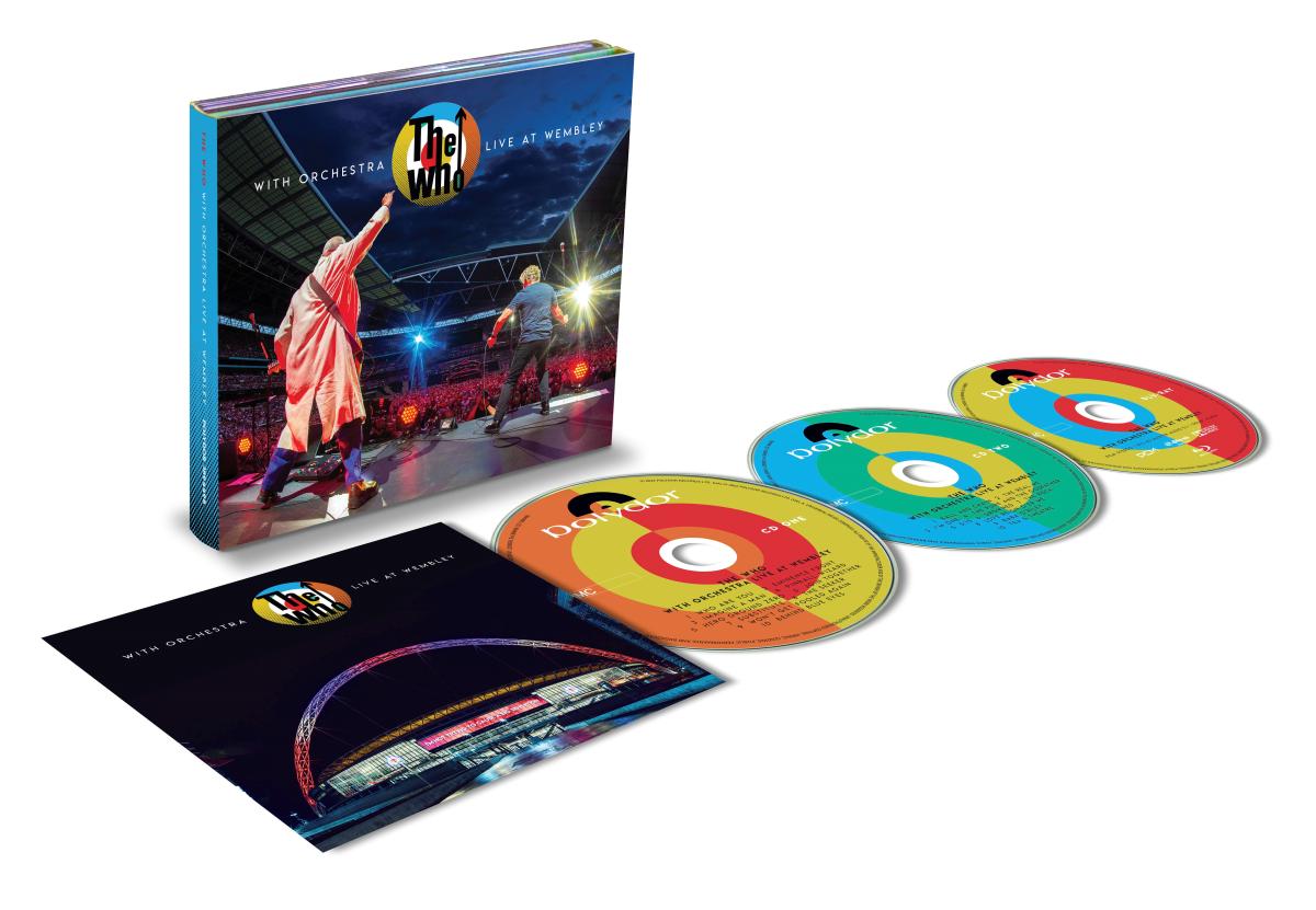 "The Who With Orchestra Live At Wembley" 2-CD + Blu Ray Packshot