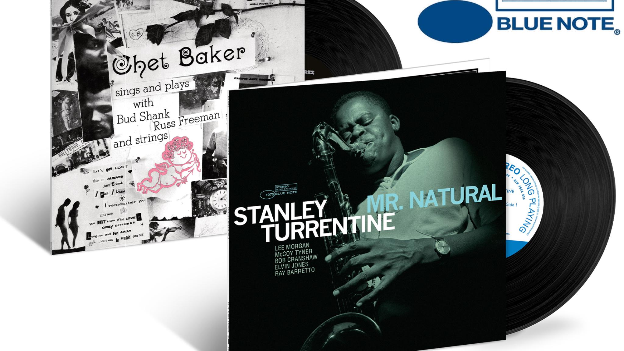 JazzEcho-Plattenteller: Chet Baker "Chet Baker Sings And Plays" // Stanley Turrentine "Mr. Natural" (Blue Note Tone Poet Vinyl)