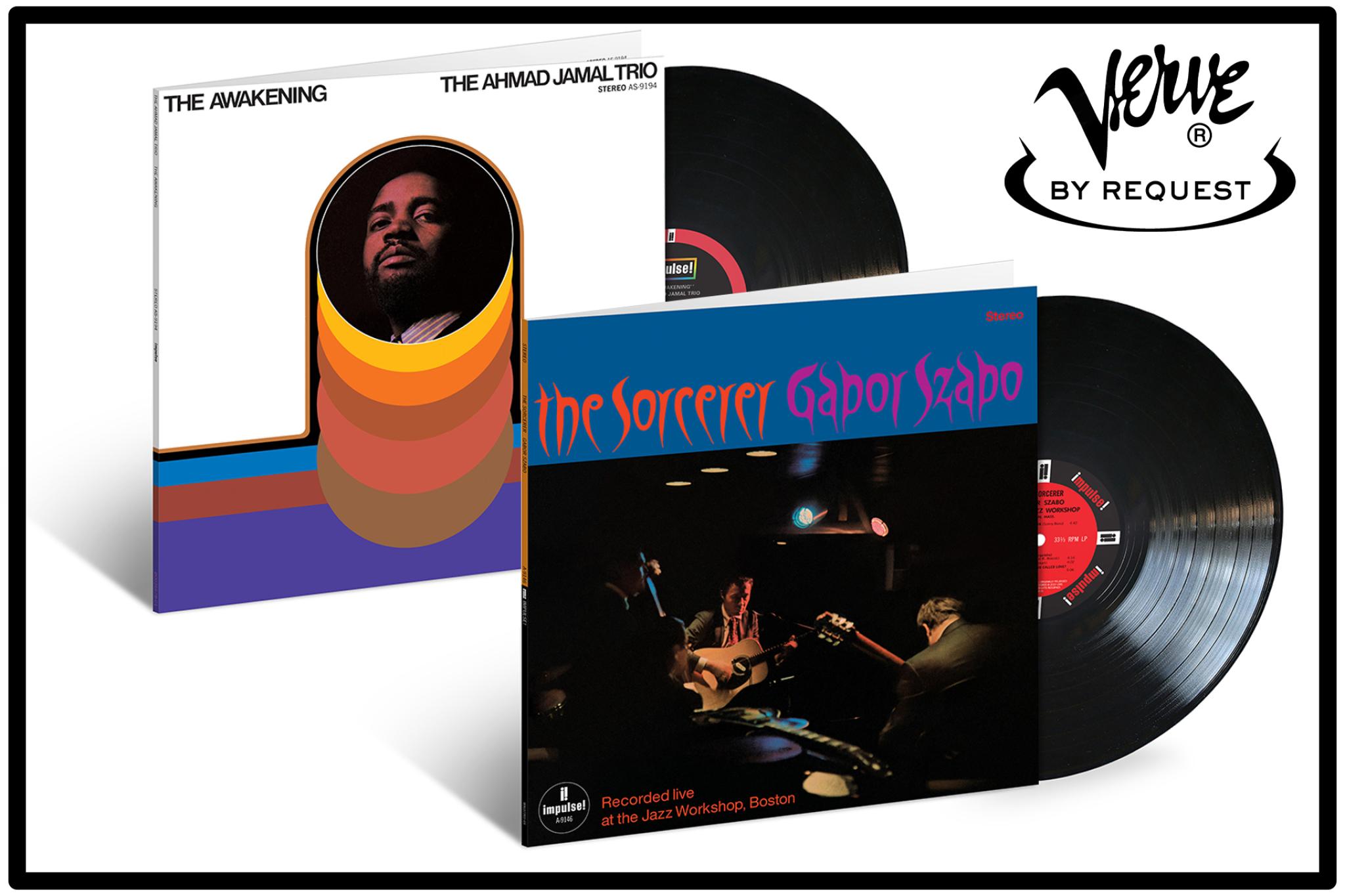 JazzEcho-Plattenteller:  Ahmad Jamal "The Awakening" // Gabor Szabo "The Sorcerer" (Verve By Request)