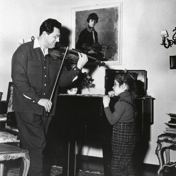 Wolfgang Schneiderhan with daughter Mona