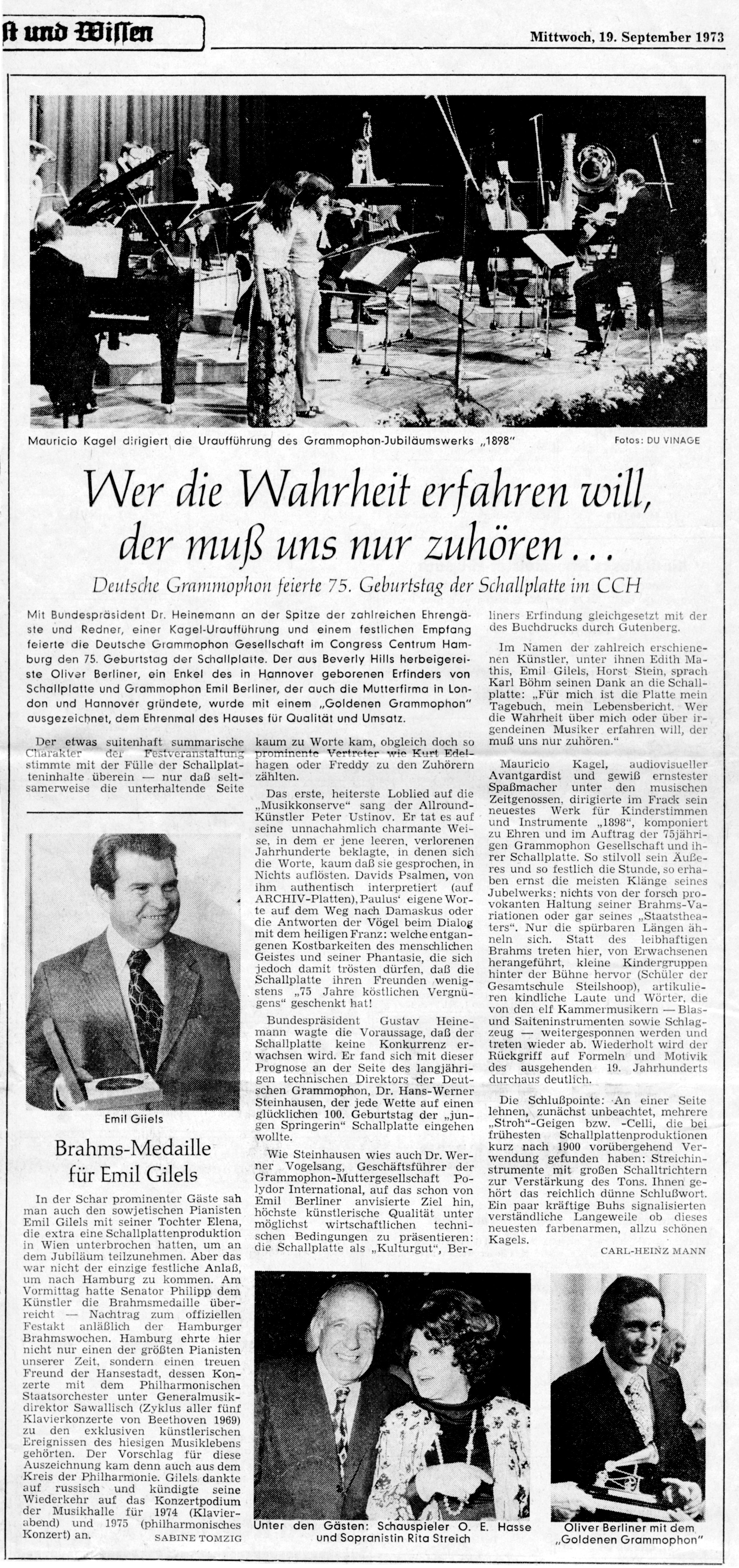 DG75 Zeitungsausschnitt