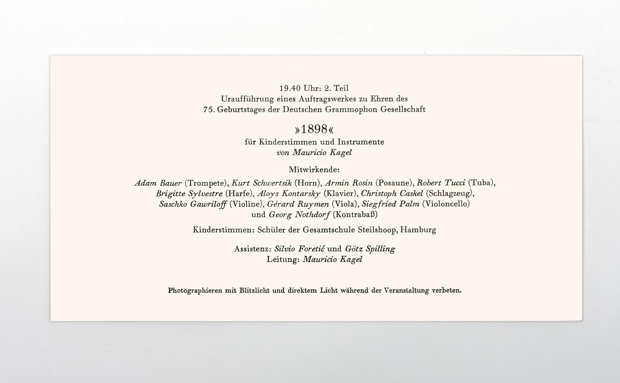 DG75 Programm innen