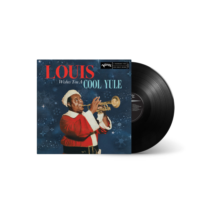 Louis Armstrong - Louis Wishes You A Cool Yule (LP Mockup Black)
