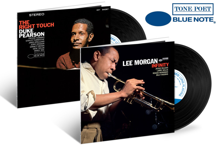 JazzEcho-Plattenteller: Lee Morgan "Infinity" / Duke Pearson "The Right Touch" (Tone Poet Vinyl)