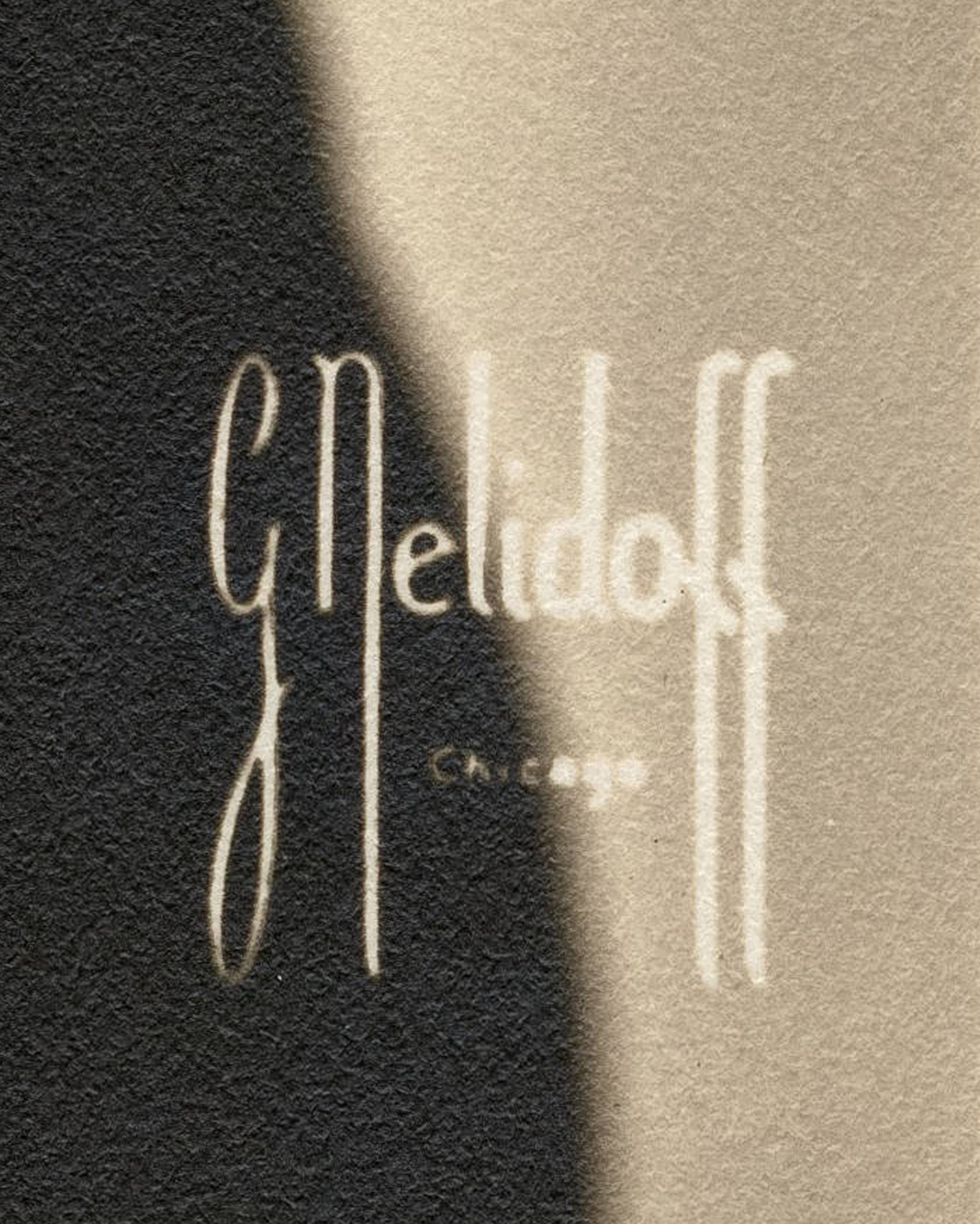 Signature George Nelidoff (detail of portrait of Florence Price)