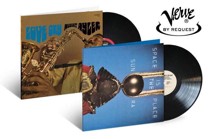 JazzEcho-Plattenteller: Sun Ra "Space Is The Place" / Albert Ayler" Love Cry" (Verve By Request Vinyl)