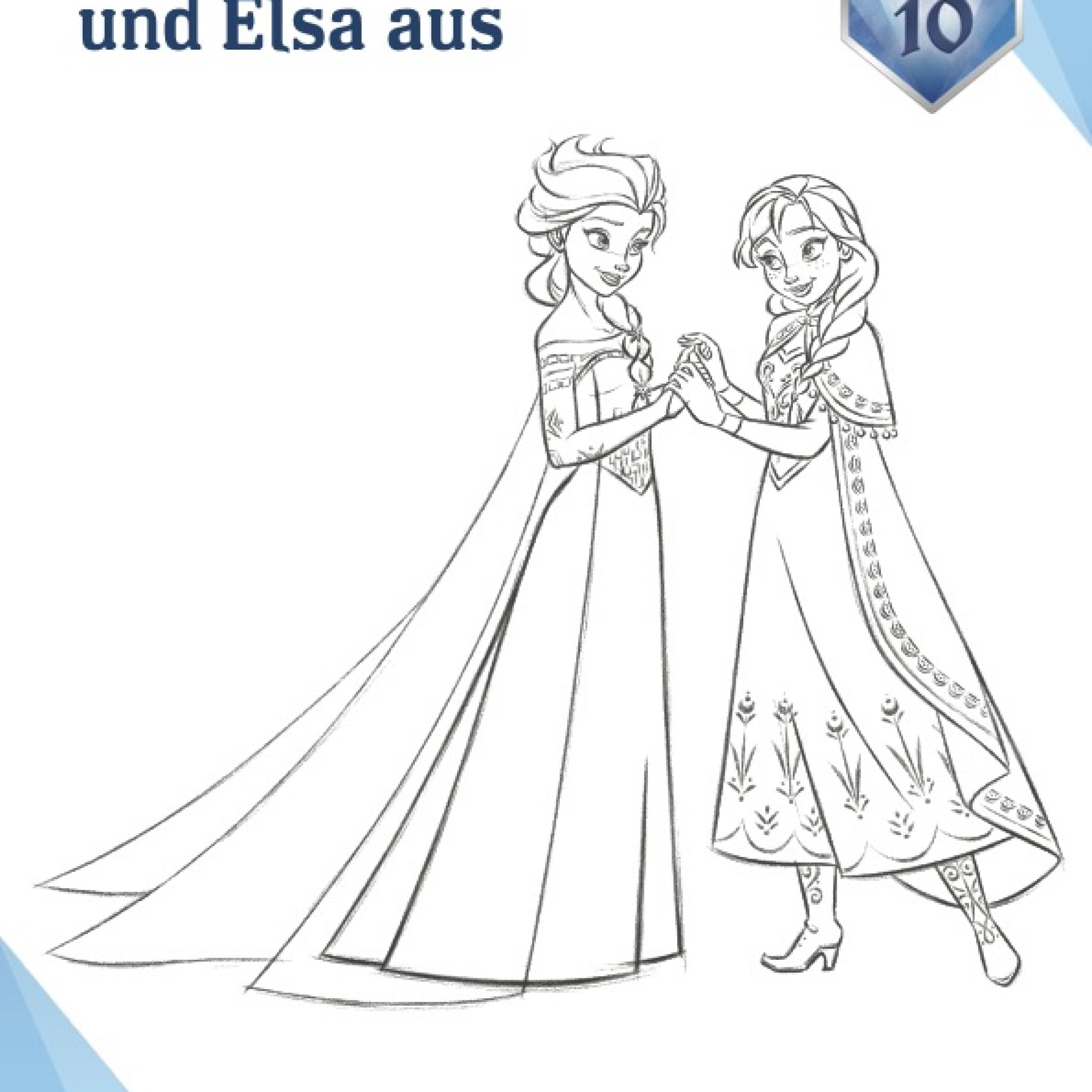 Anna und Elsa Ausmalbild